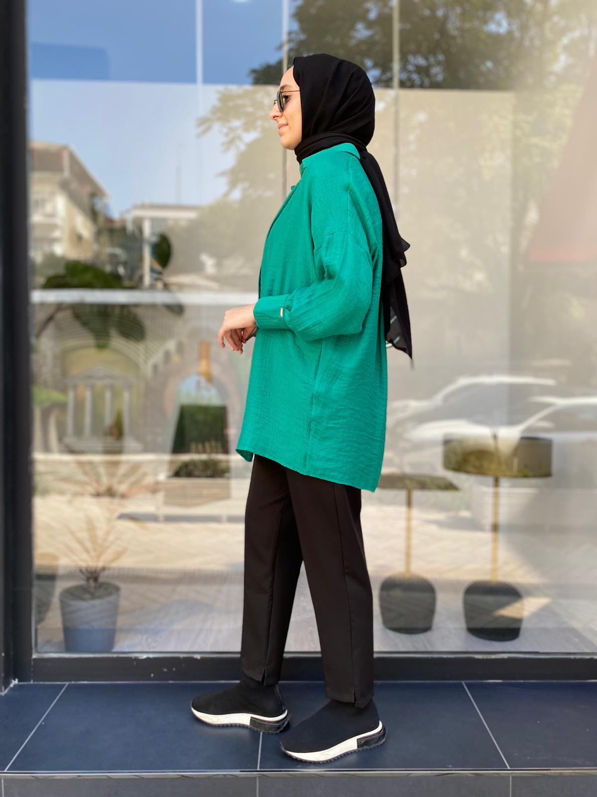 İnvee Dökümlü Basic Gömlek Benetton 6638