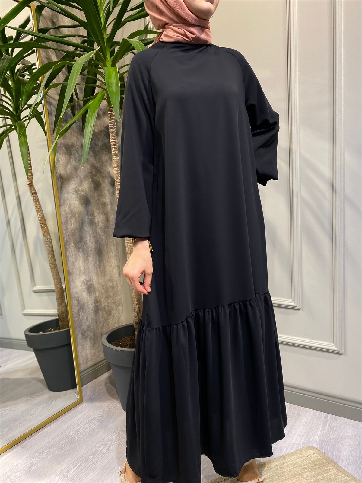 İnvee Elbise Siyah 6751