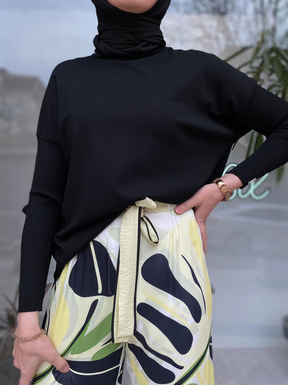 İnvee Evaze Tunik Siyah 5879