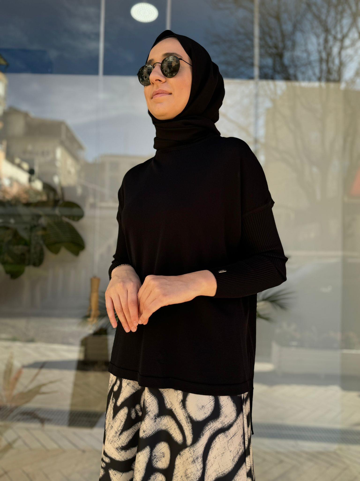 İnvee Evaze Tunik Siyah 5879
