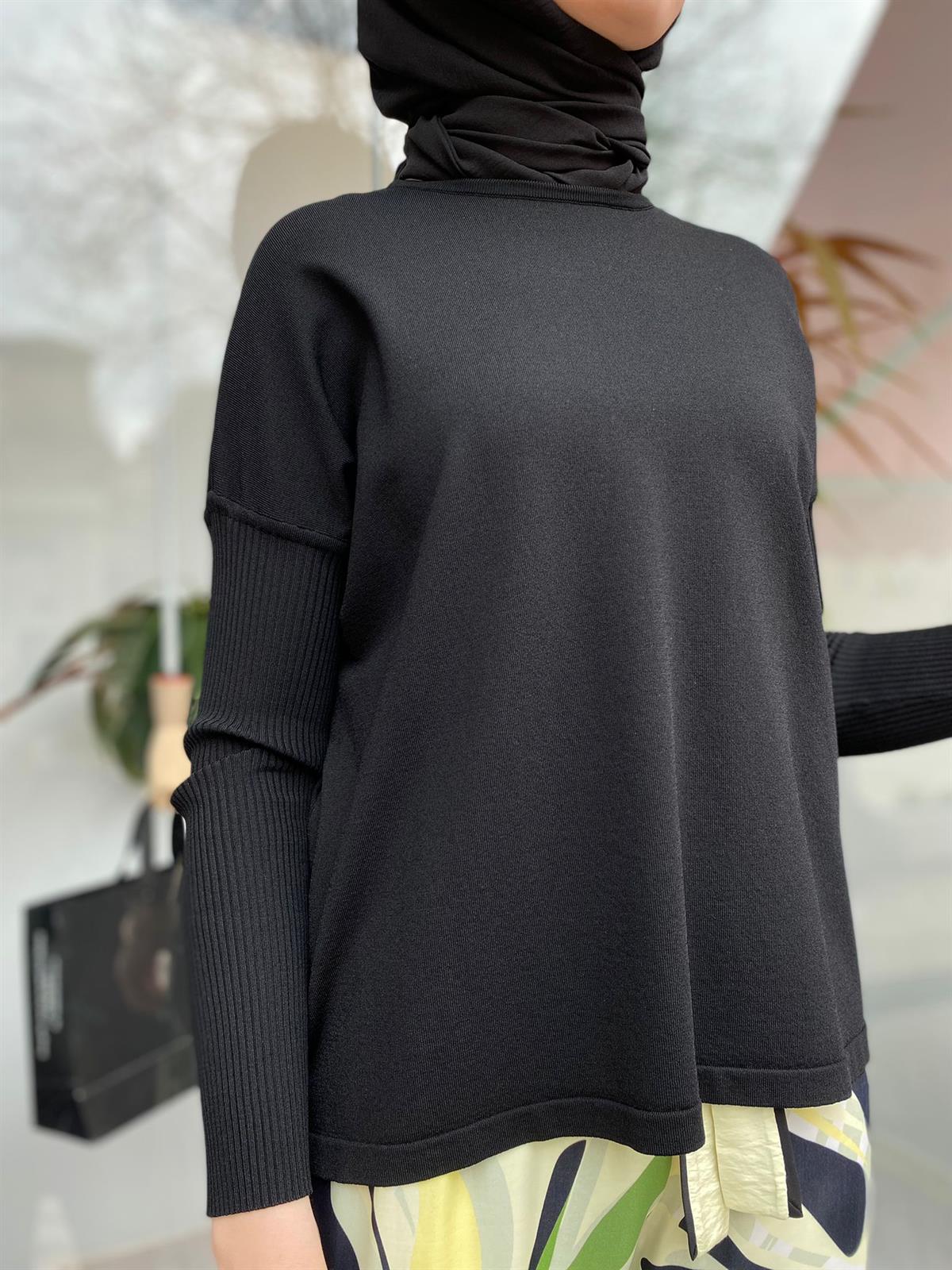 İnvee Evaze Tunik Siyah 5879