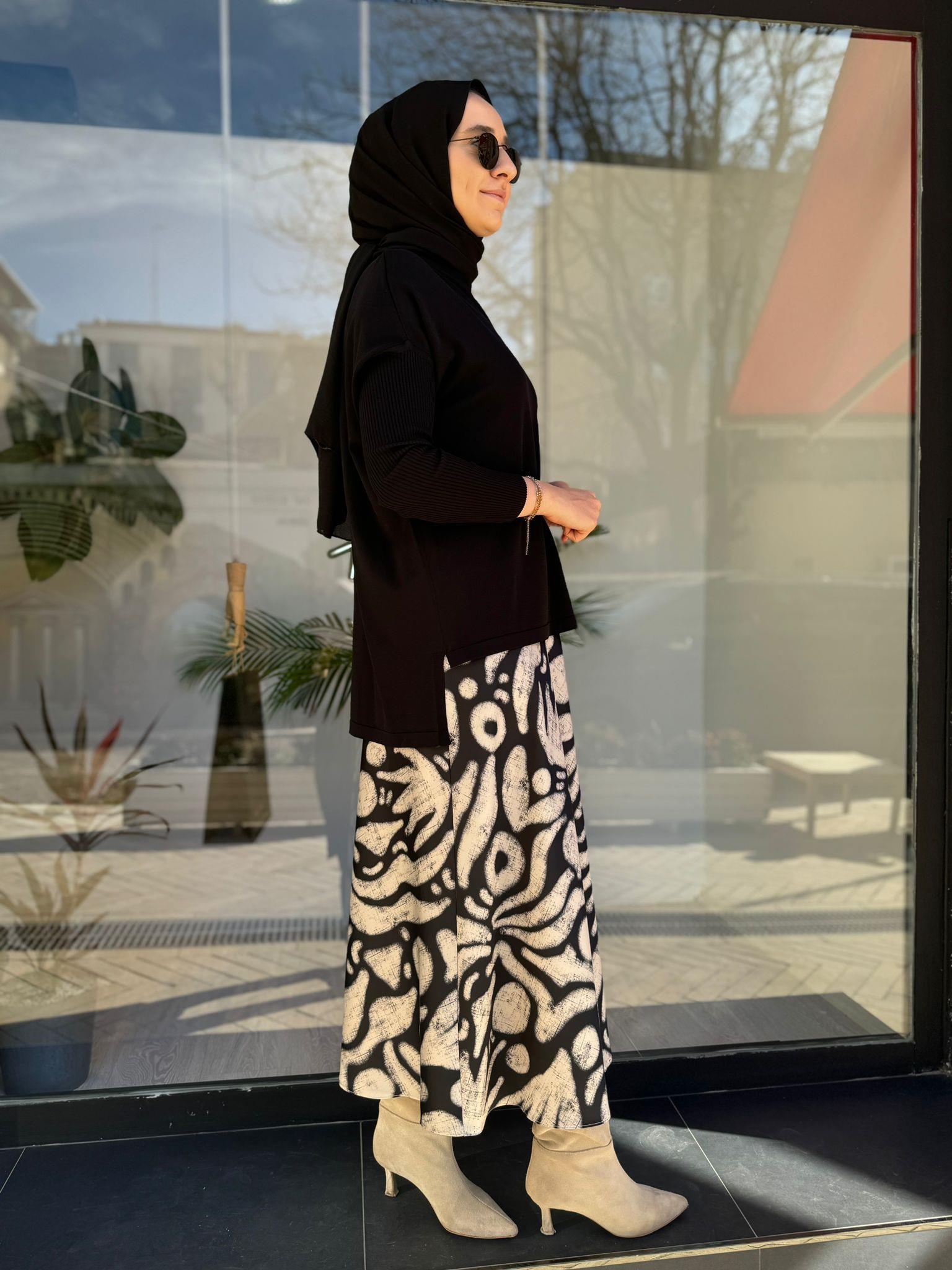 İnvee Evaze Tunik Siyah 5879