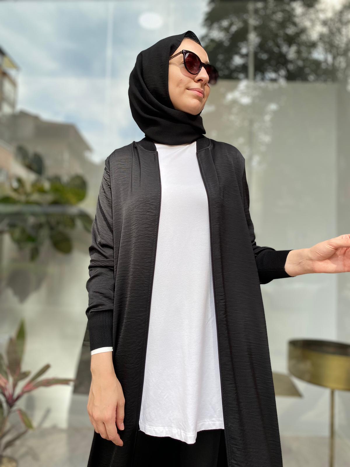 İnvee Fermuarlı Kap Siyah 6430