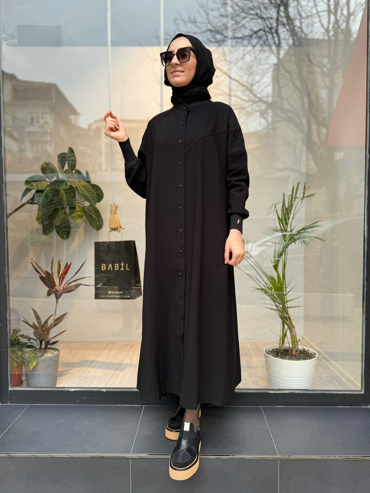 İnvee Gömlek Kap Siyah 6897
