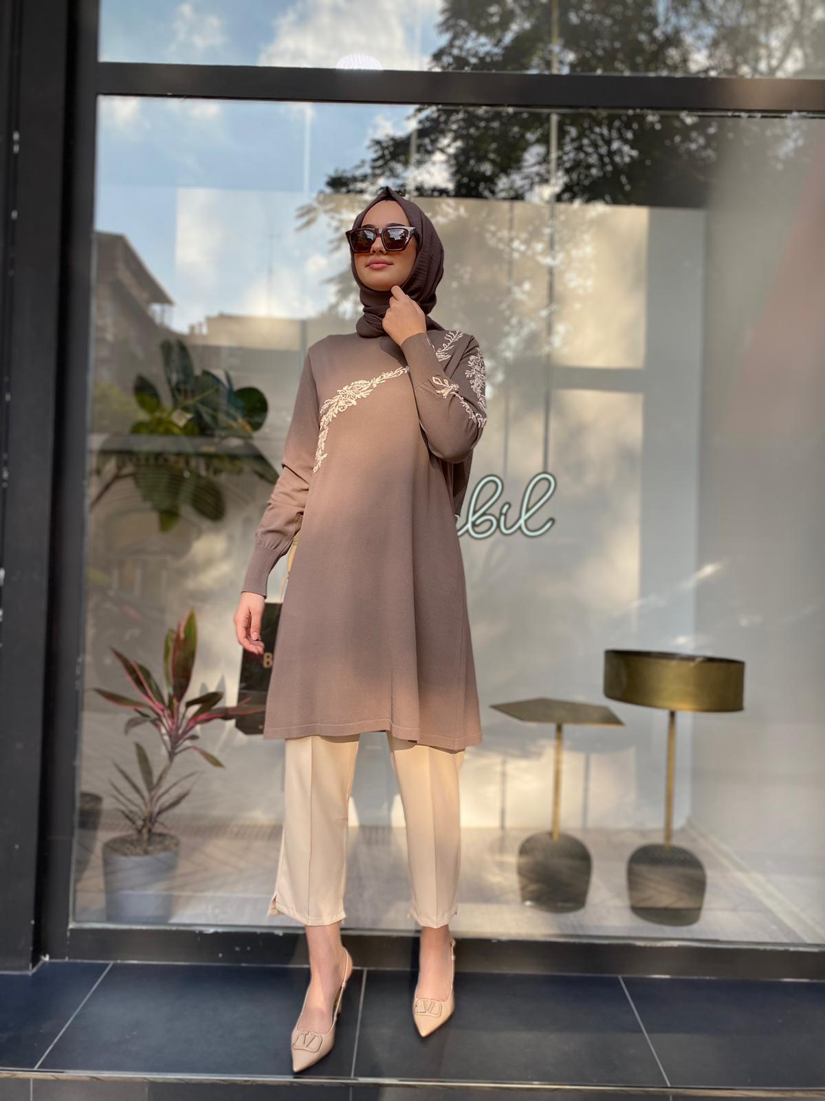 İnvee Güldalı Triko Tunik Vizon 6849