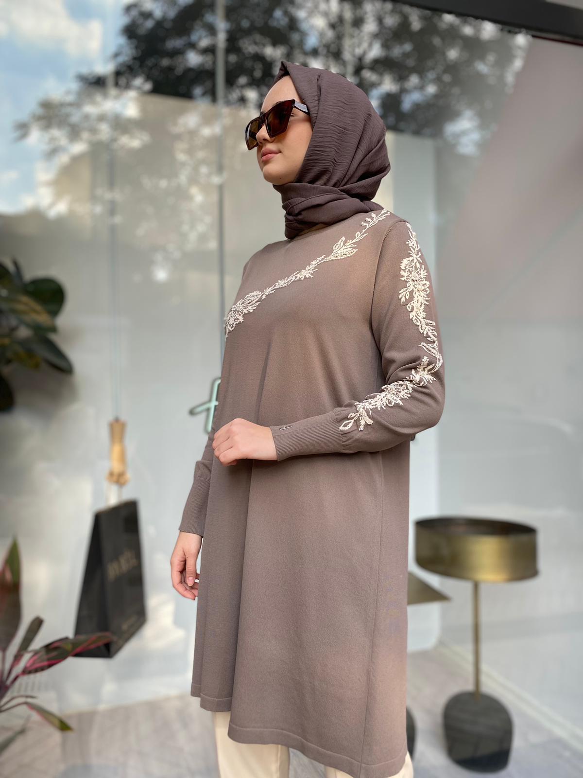 İnvee Güldalı Triko Tunik Vizon 6849