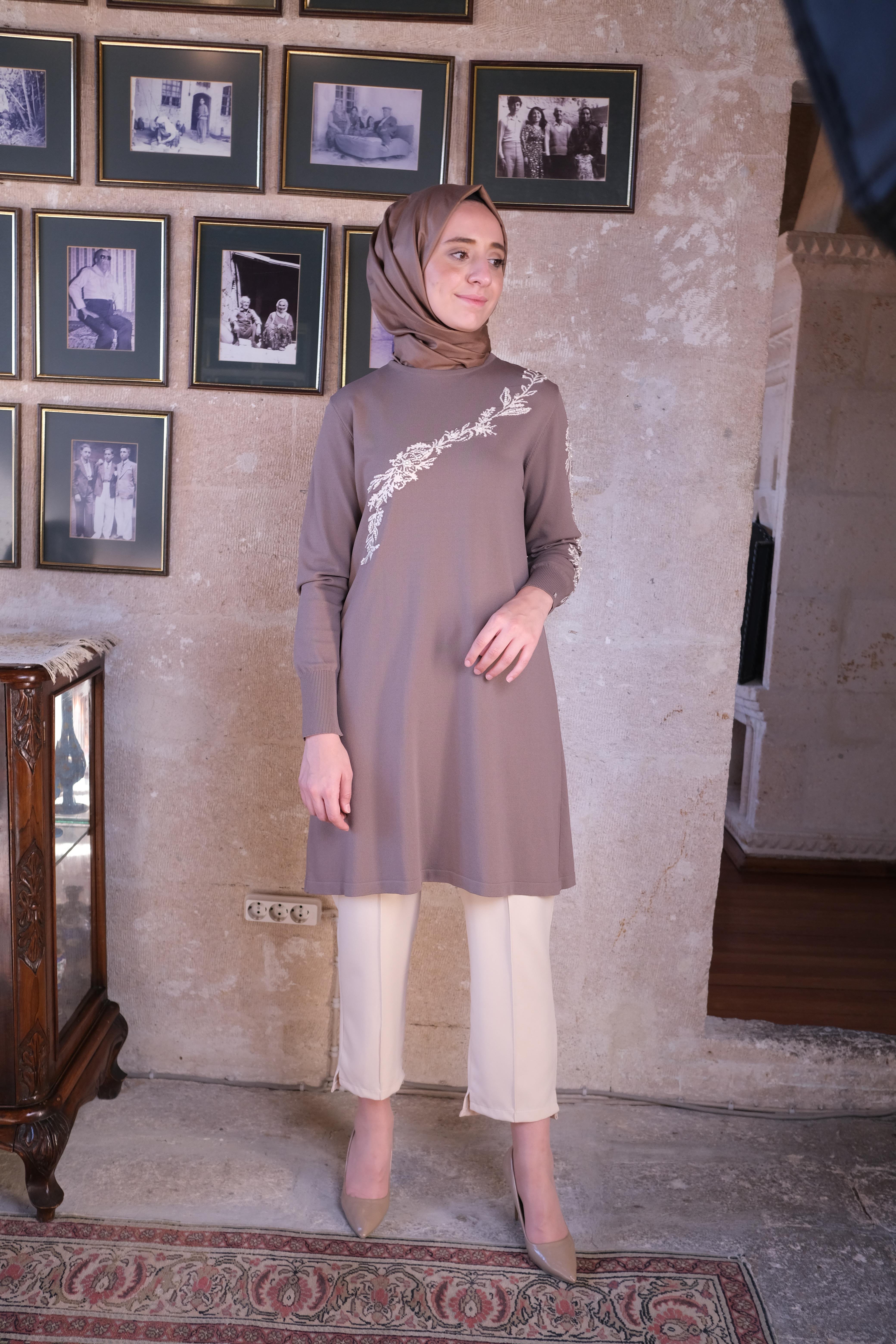 İnvee Güldalı Triko Tunik Vizon 6849