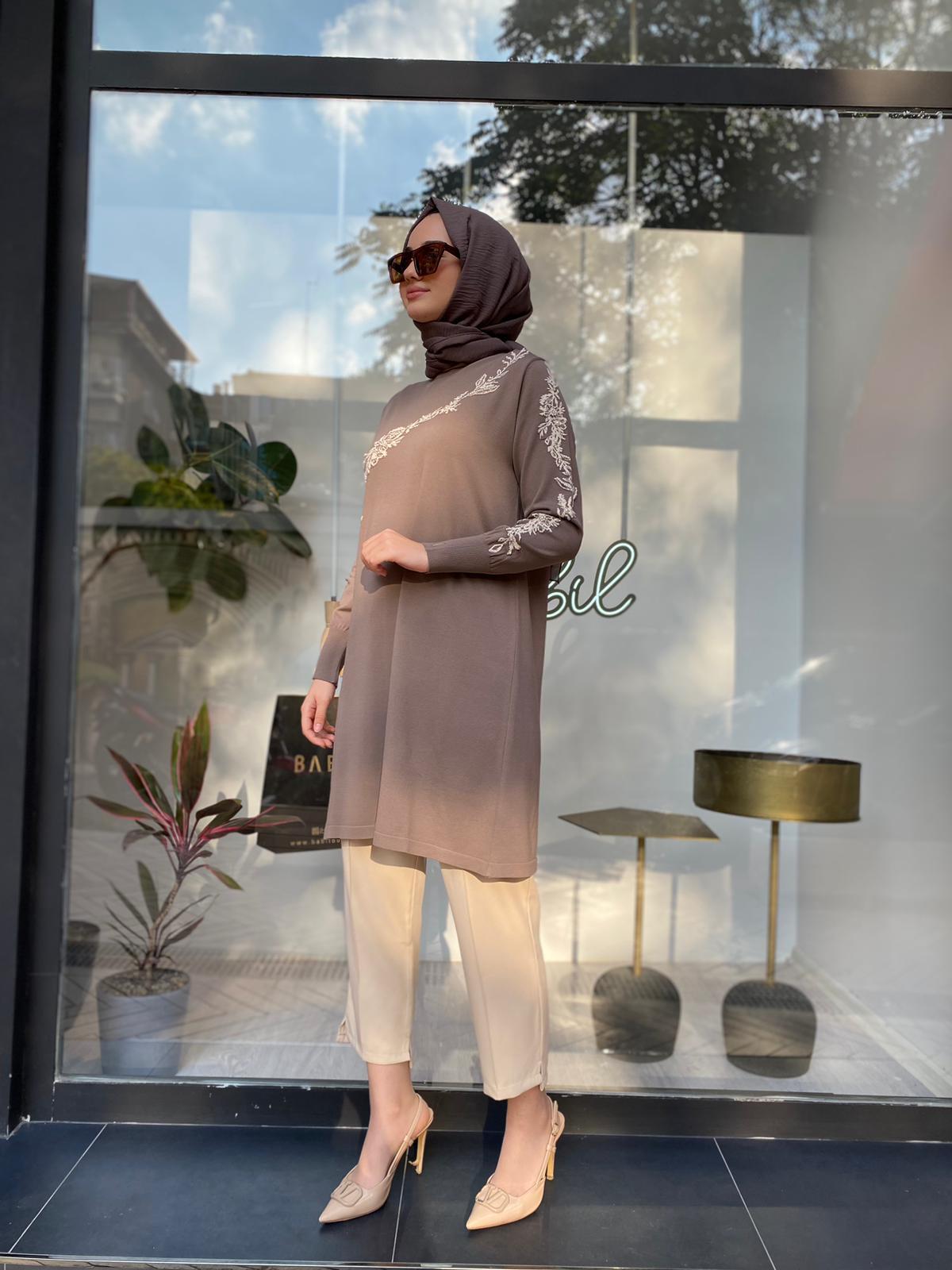 İnvee Güldalı Triko Tunik Vizon 6849