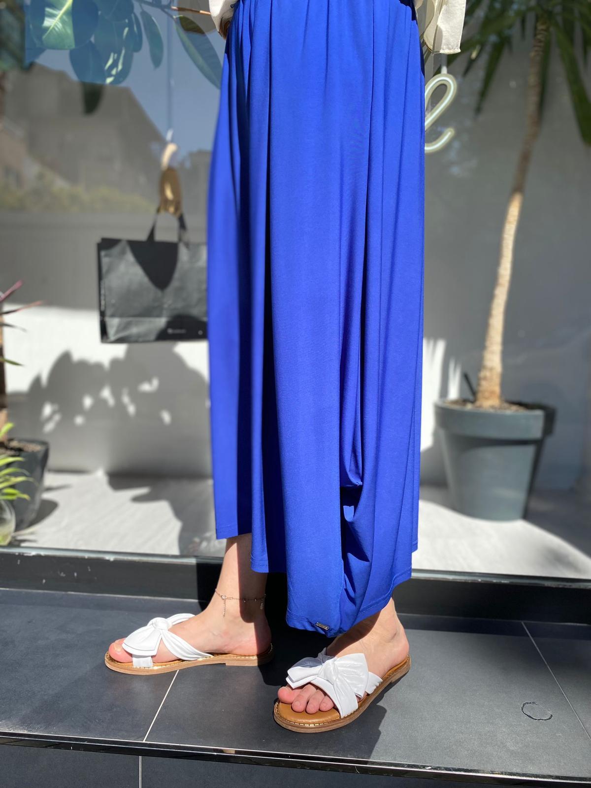 İnvee Jarse Balon Etek Saks 6878 - Babilbutik