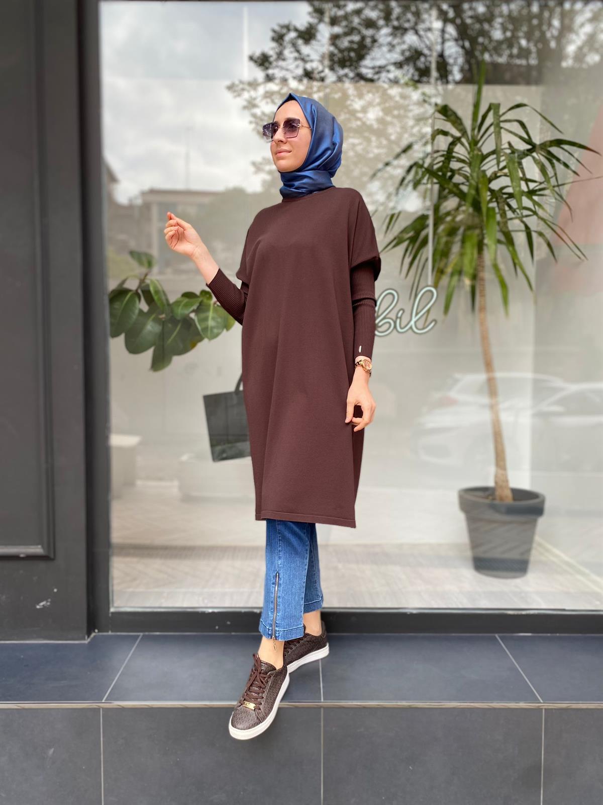 Invee Kahve Tunik 5536