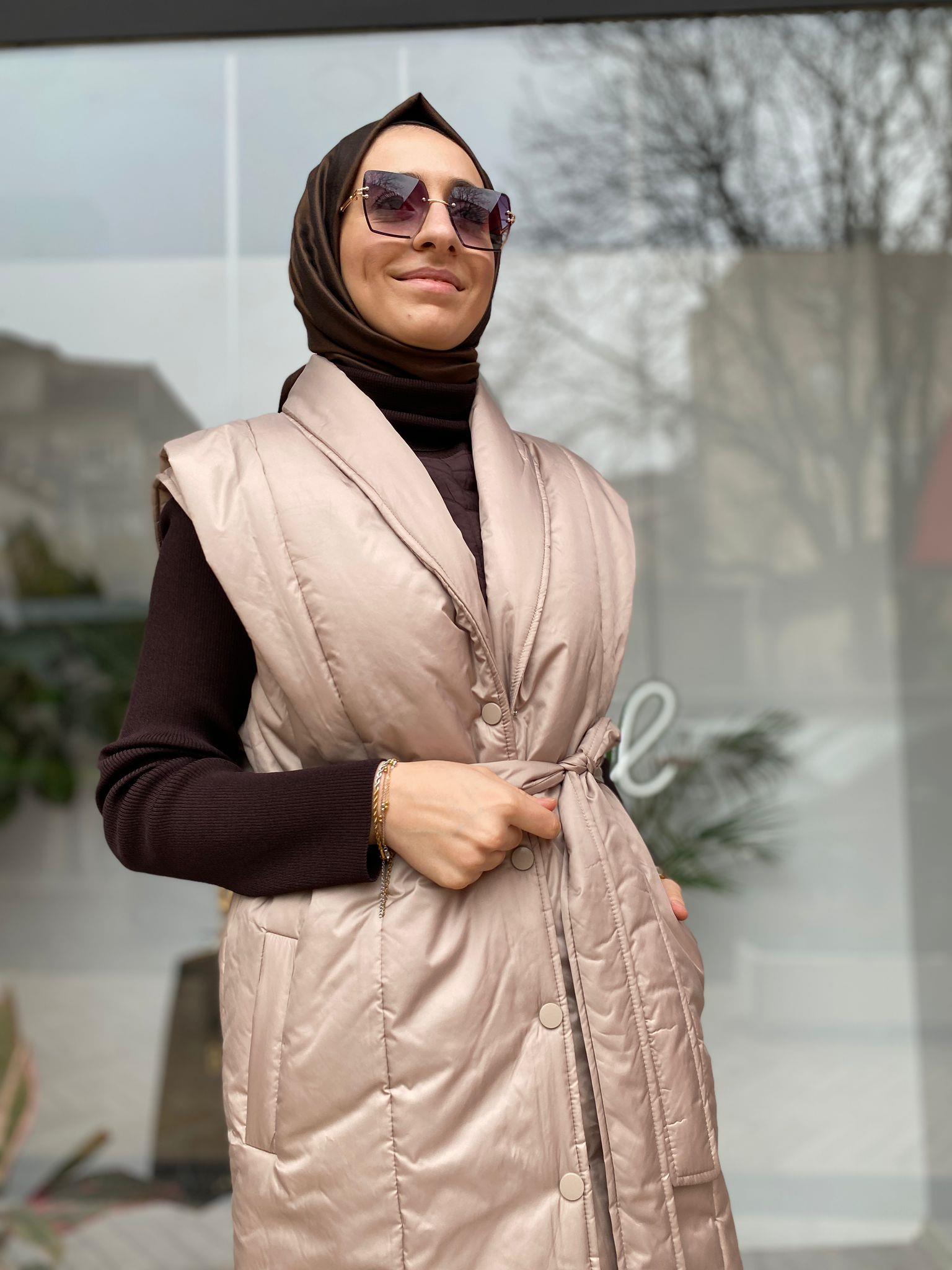 İnvee Kapitone Yelek Bej 6920