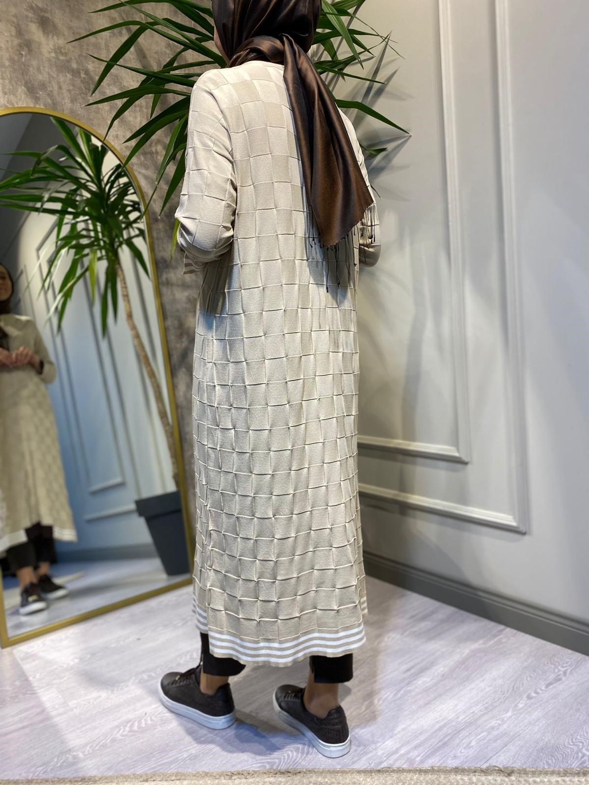 İnvee Kesme Şeker Uzun Hırka Taş 6801