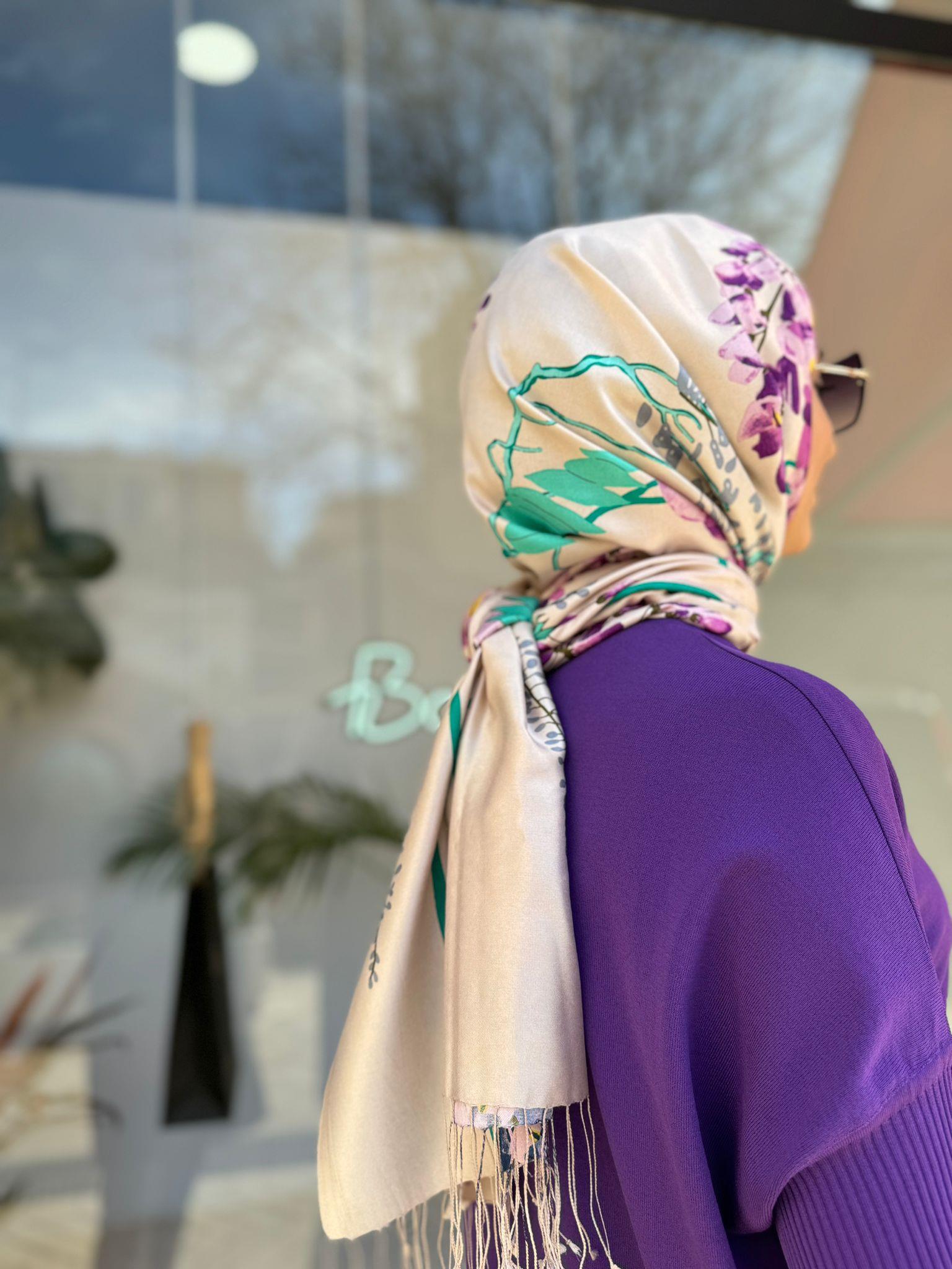 İnvee Kısa Evaze Tunik Mor 5879