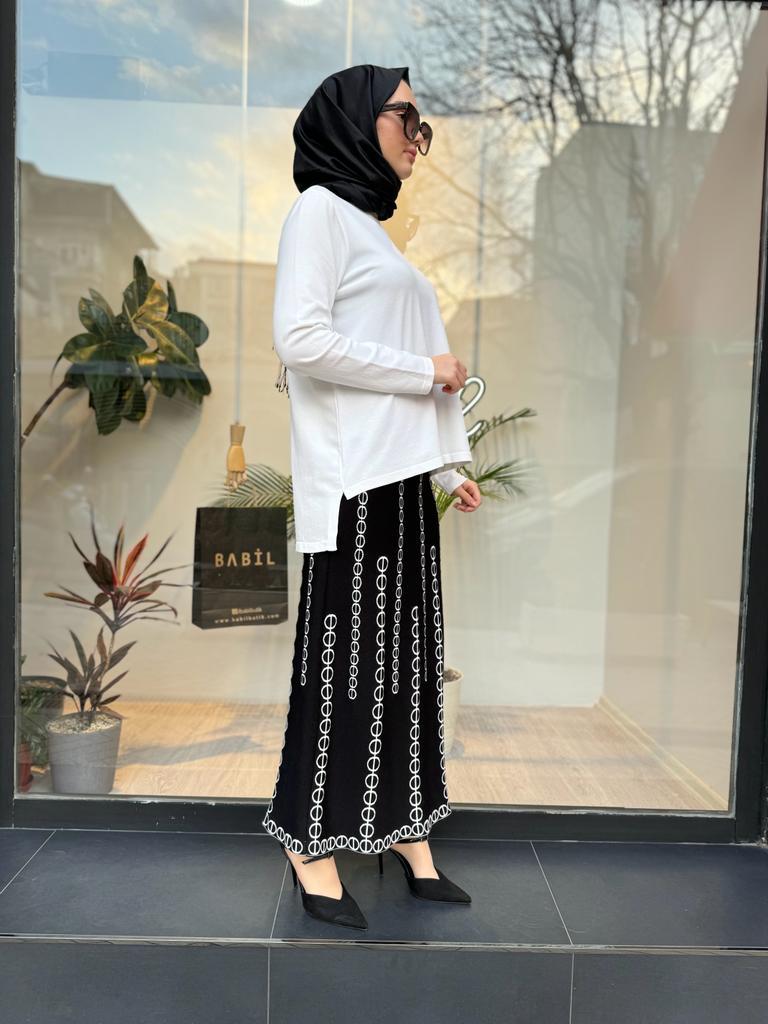 İnvee Kısa Triko Tunik Ekru 6902