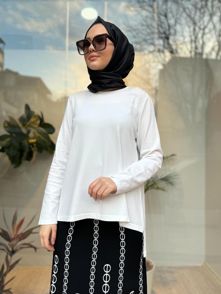 İnvee Kısa Triko Tunik Ekru 6902