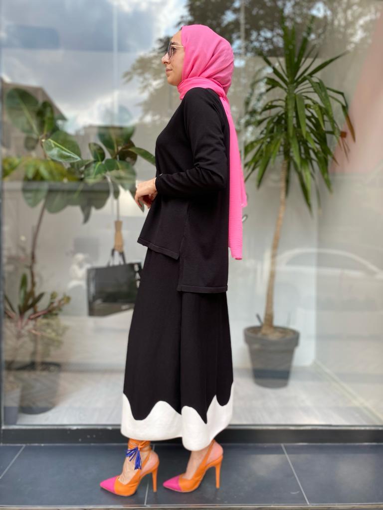 İnvee Kısa Triko Tunik Siyah 6902