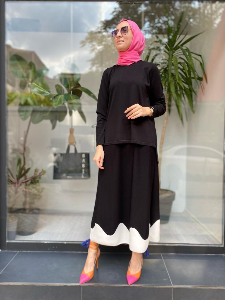İnvee Kısa Triko Tunik Siyah 6902