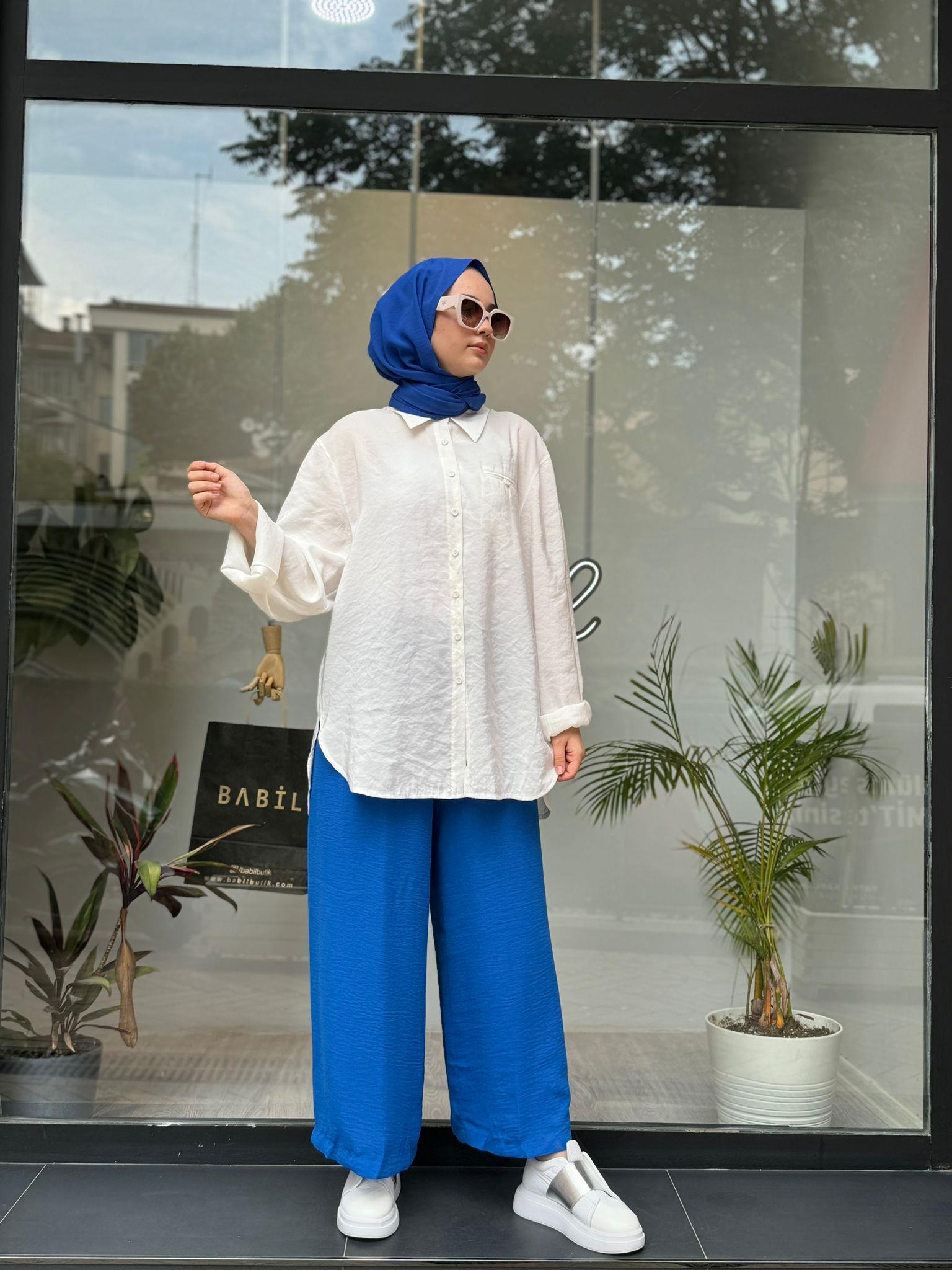 İnvee Mavi Caz Pantolon 5930