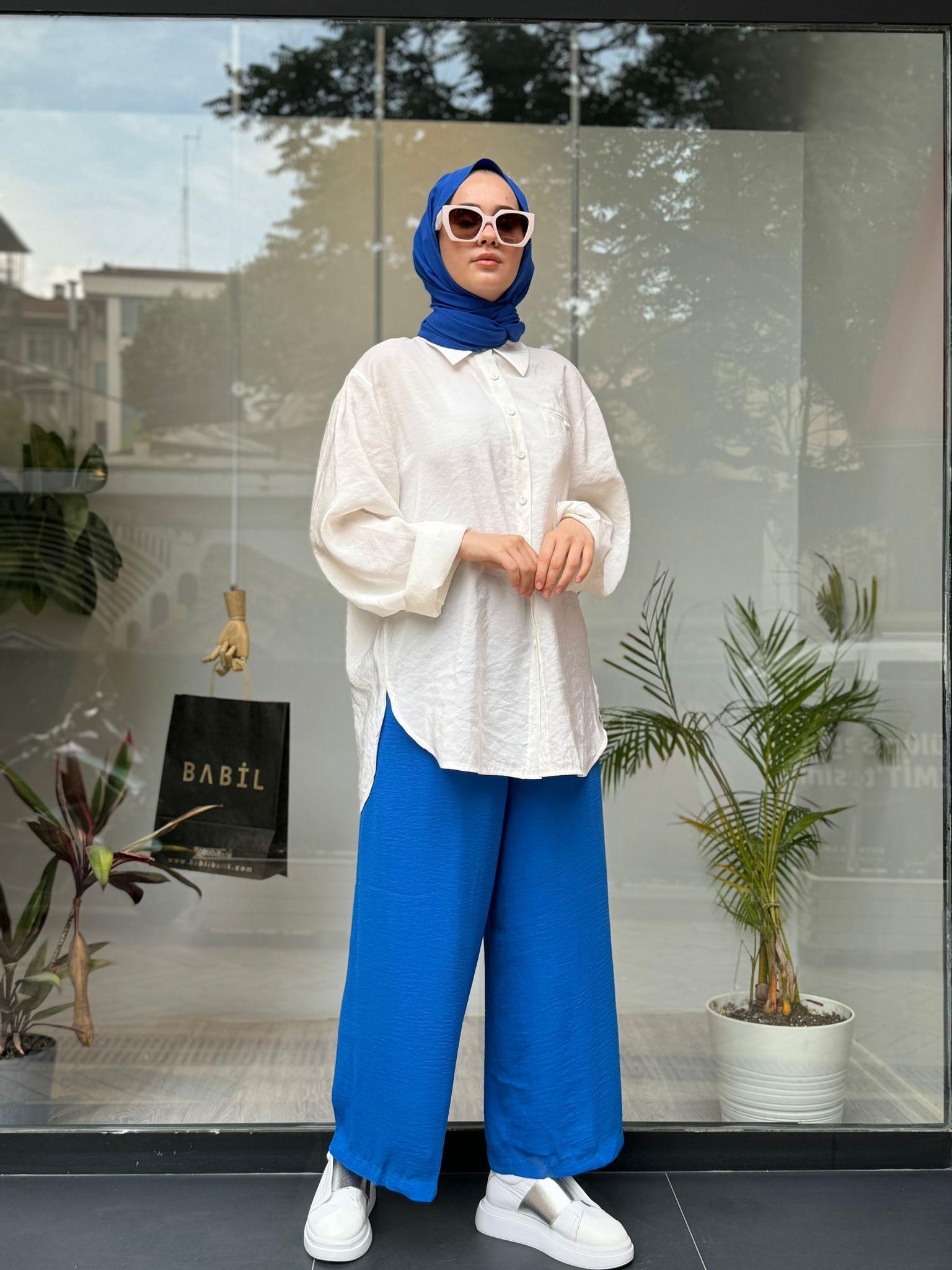 İnvee Mavi Caz Pantolon 5930