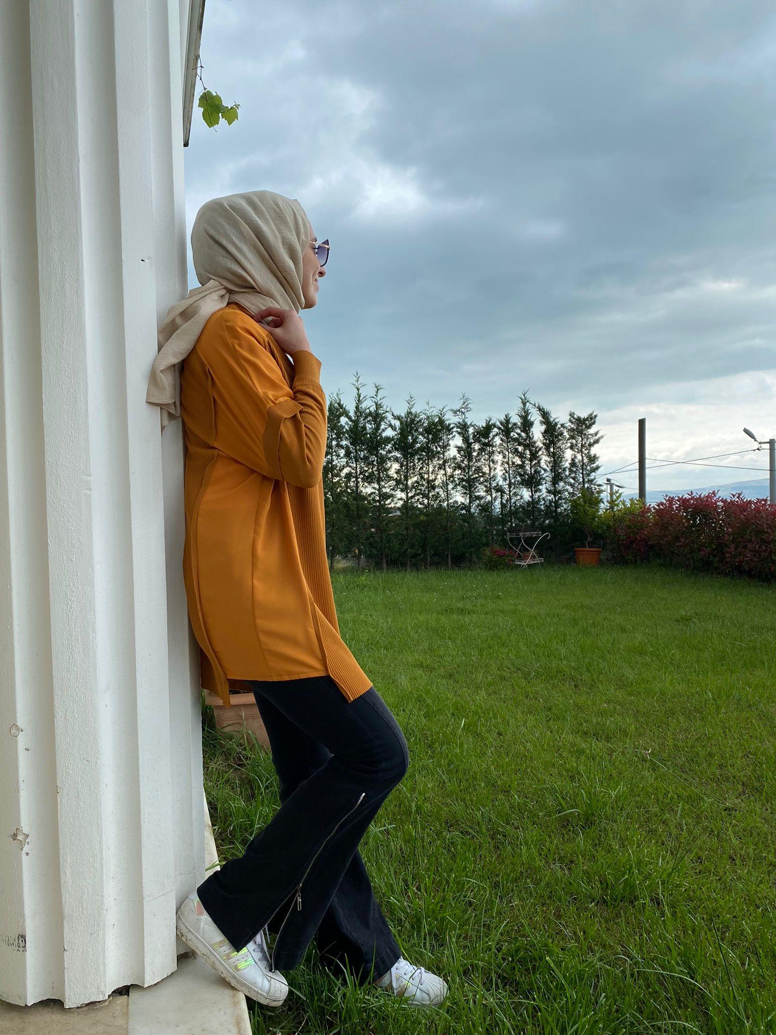 İnvee Omzu Şifon Karamel Tunik 6250