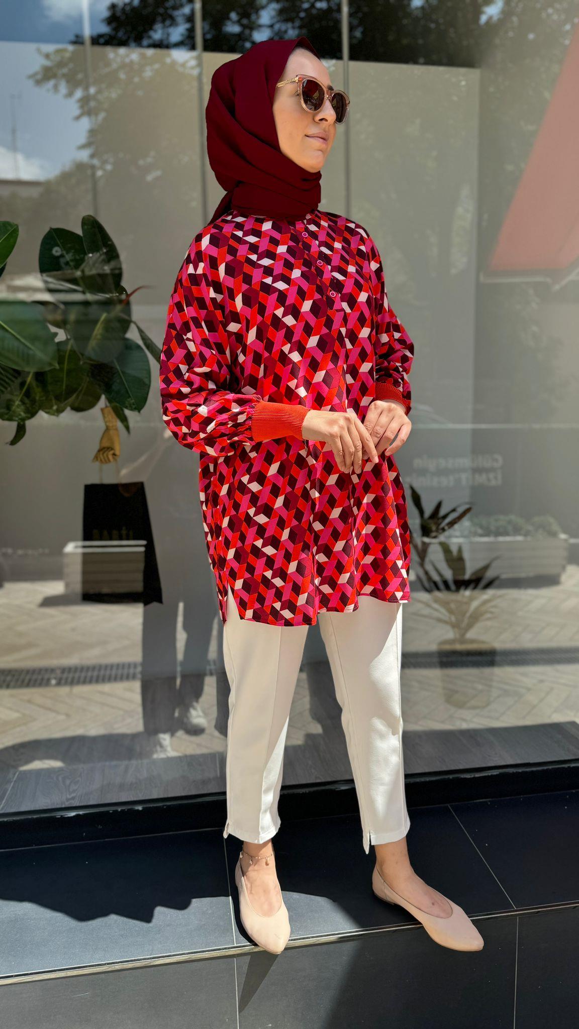 İnvee Pamuk Tunik Taba 6893