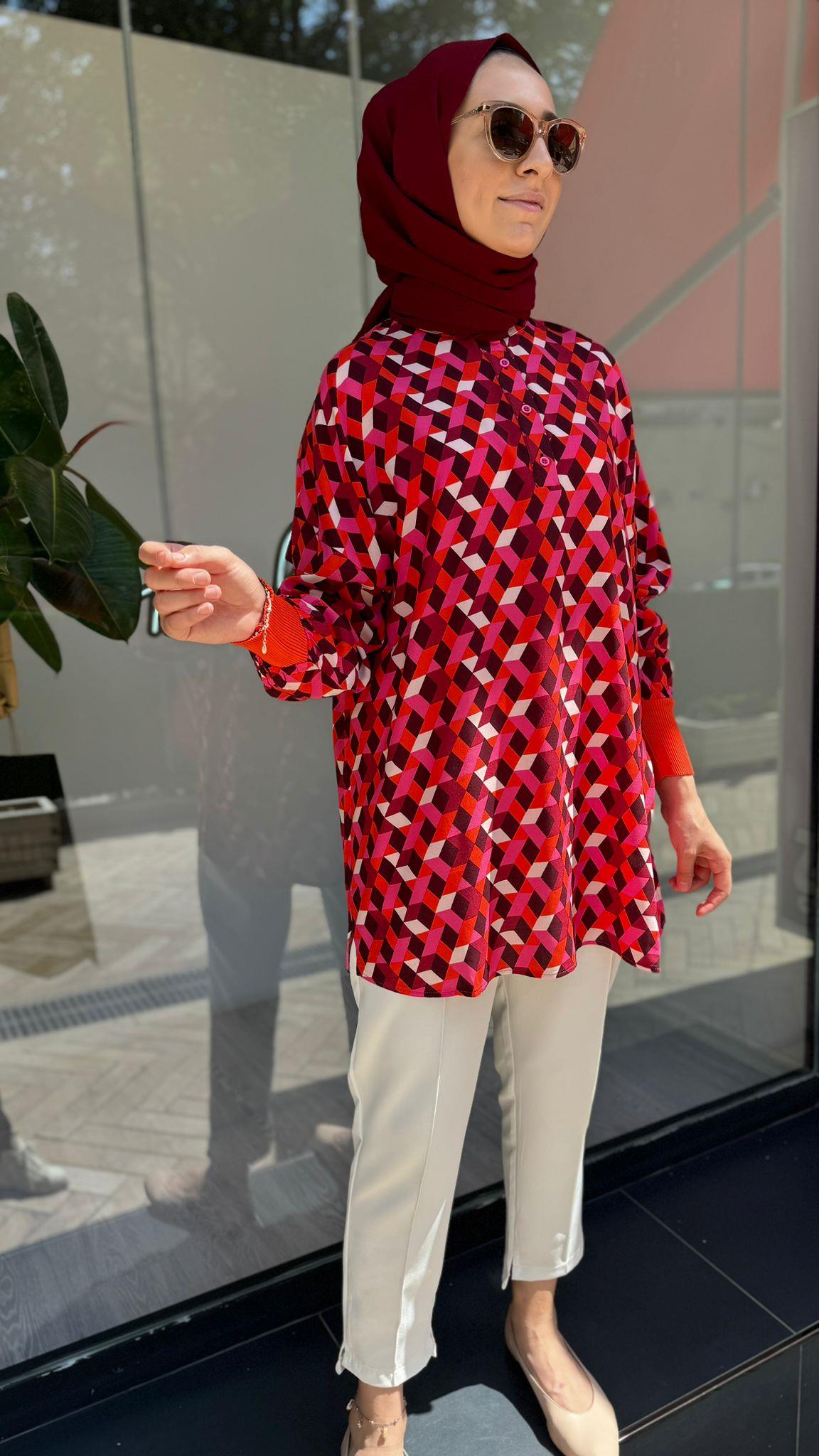 İnvee Pamuk Tunik Taba 6893
