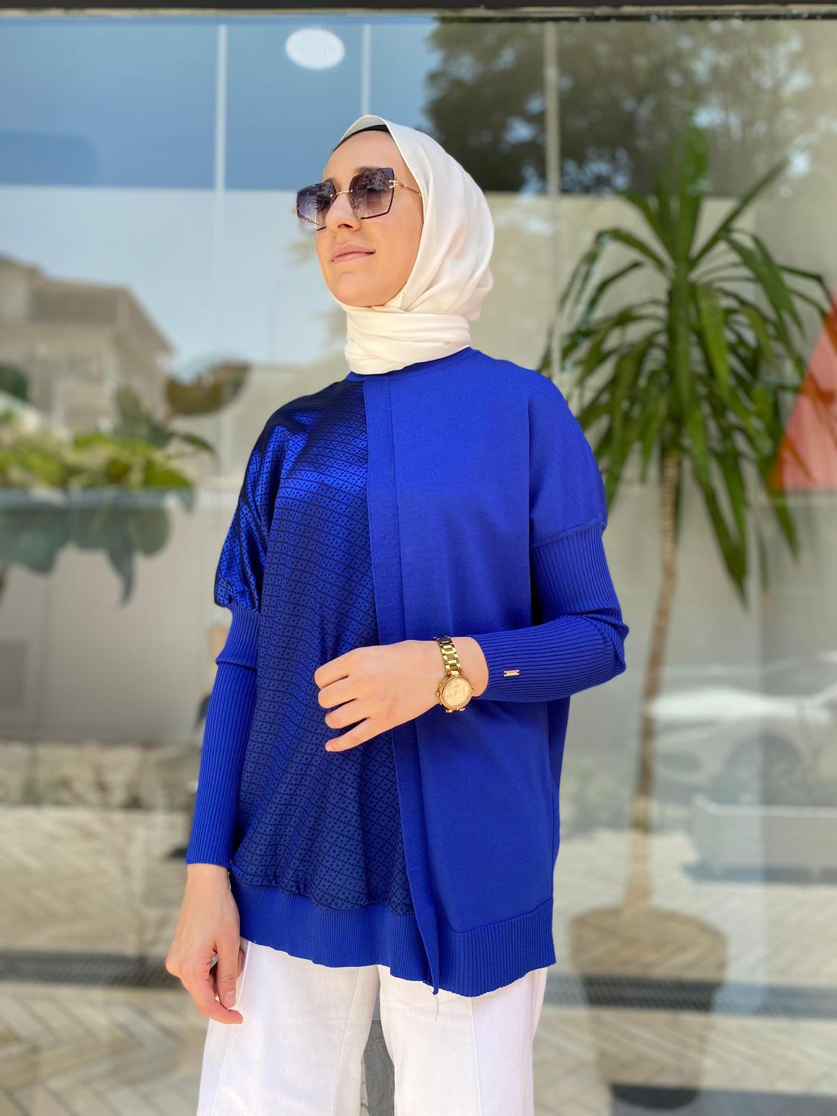 İnvee Rayon Tunik Saks 6248