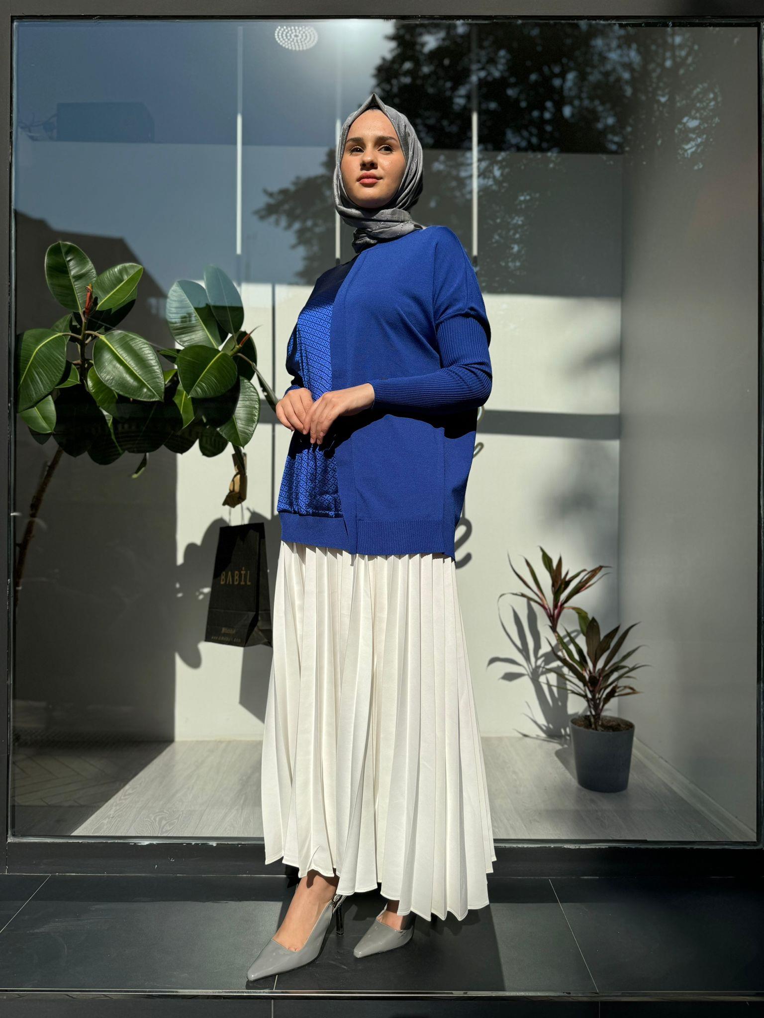 İnvee Rayon Tunik Saks 6248