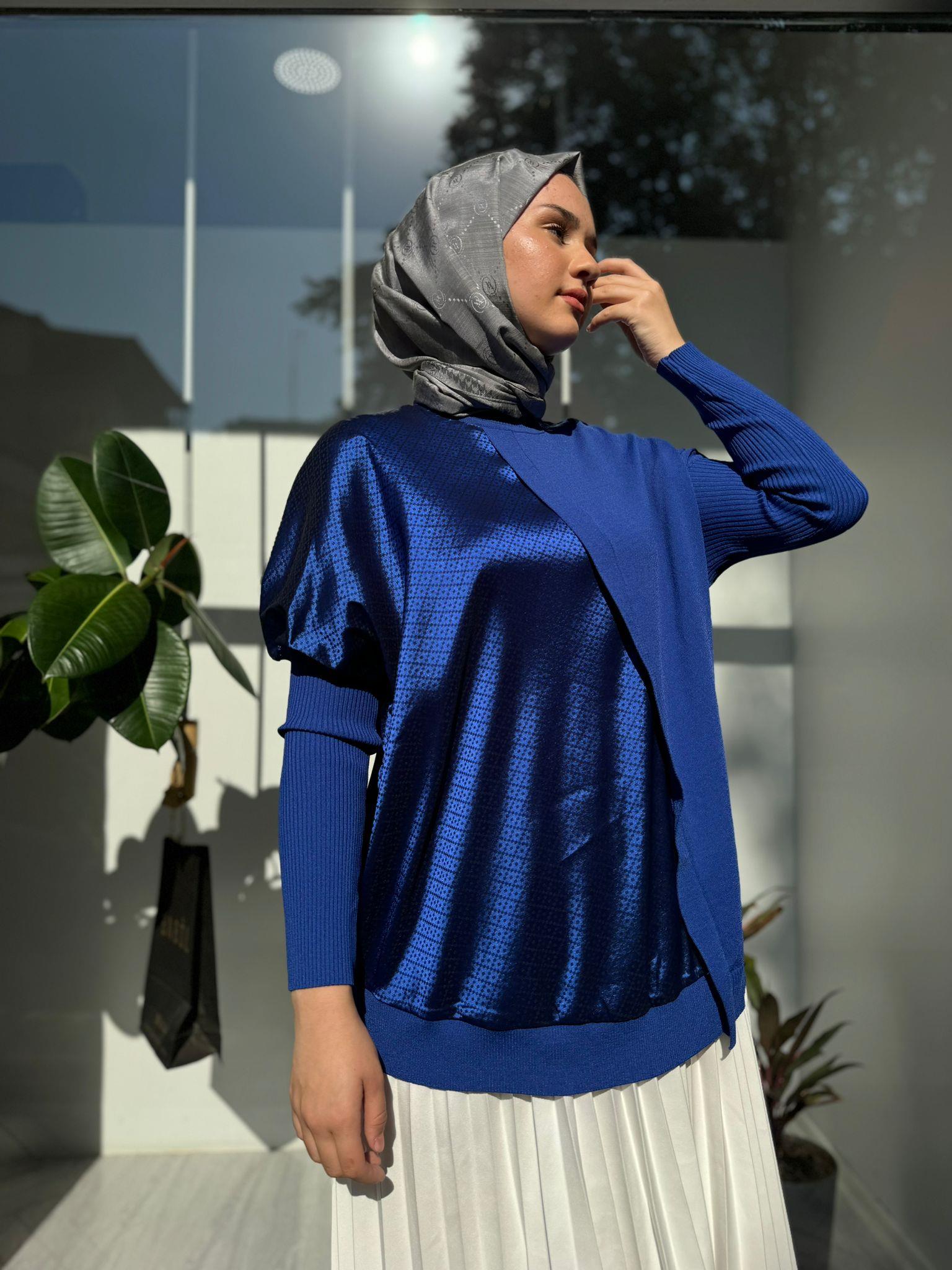 İnvee Rayon Tunik Saks 6248
