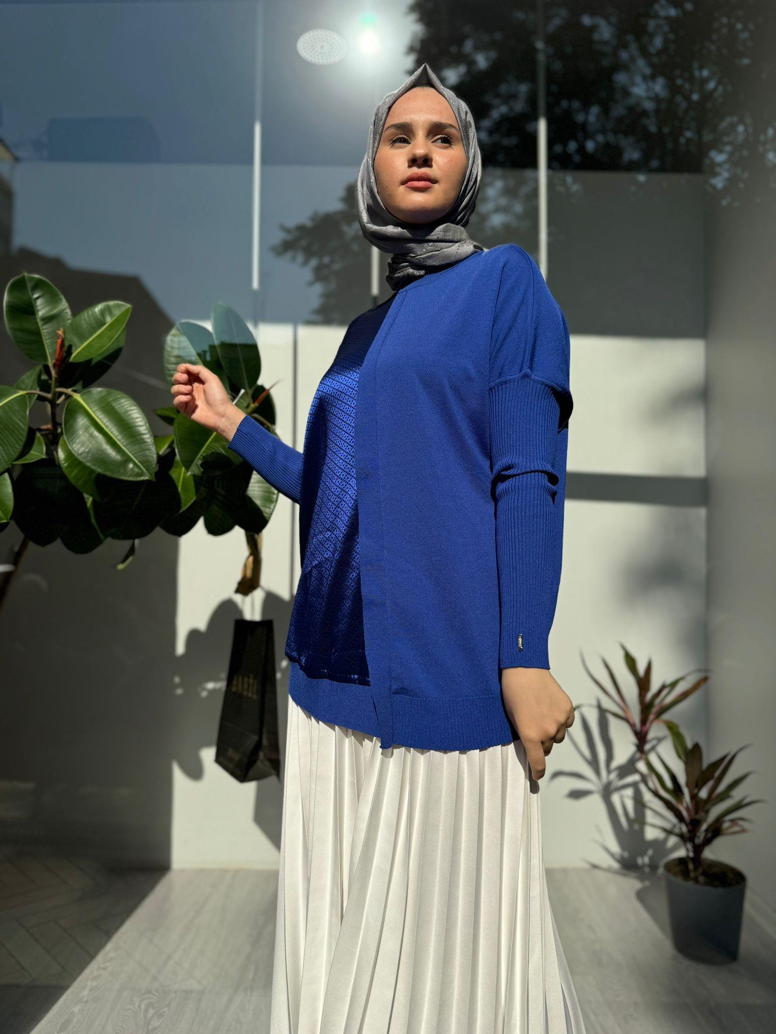 İnvee Rayon Tunik Saks 6248