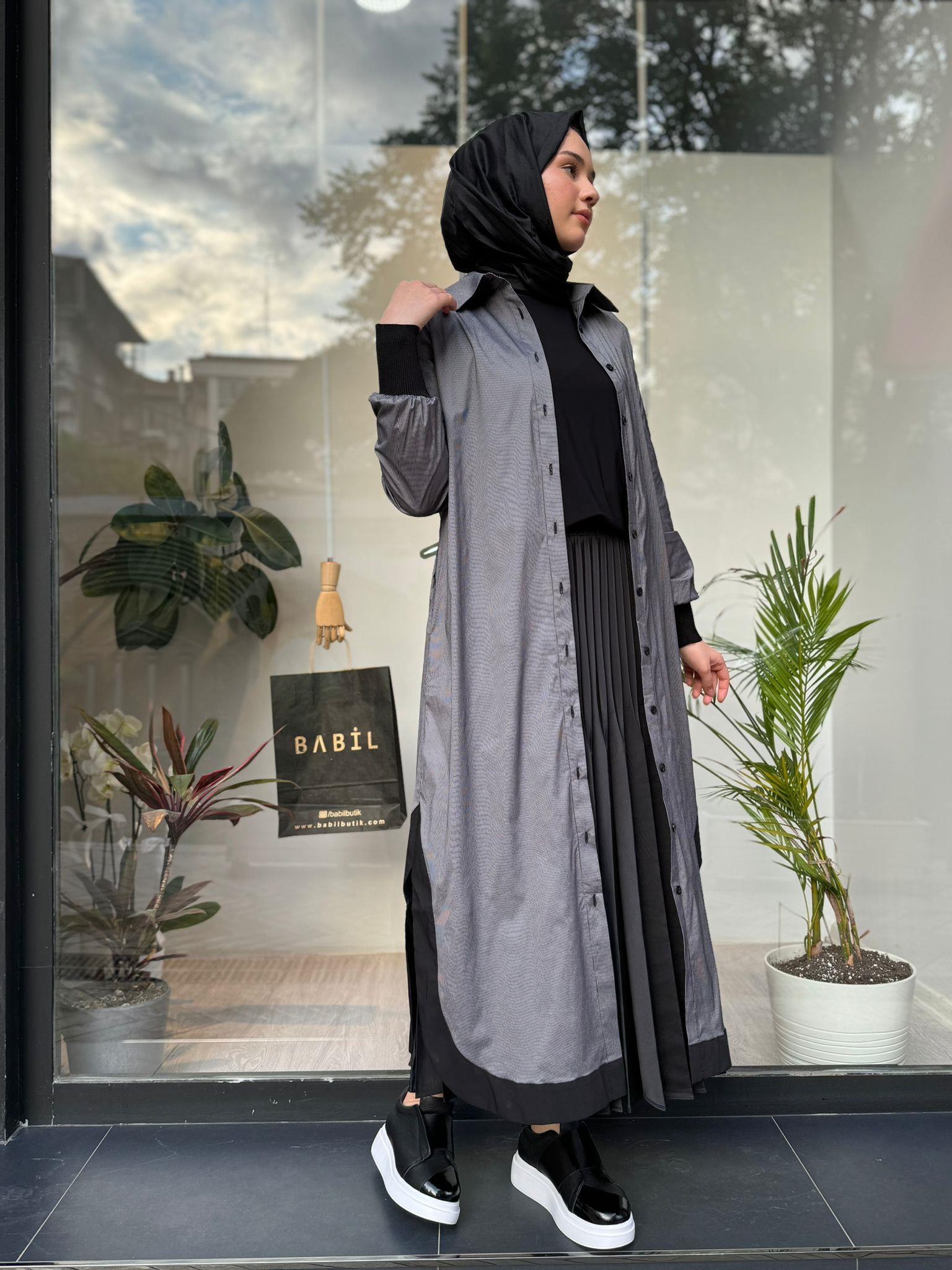 İnvee Siyah-Gri Kap 6895