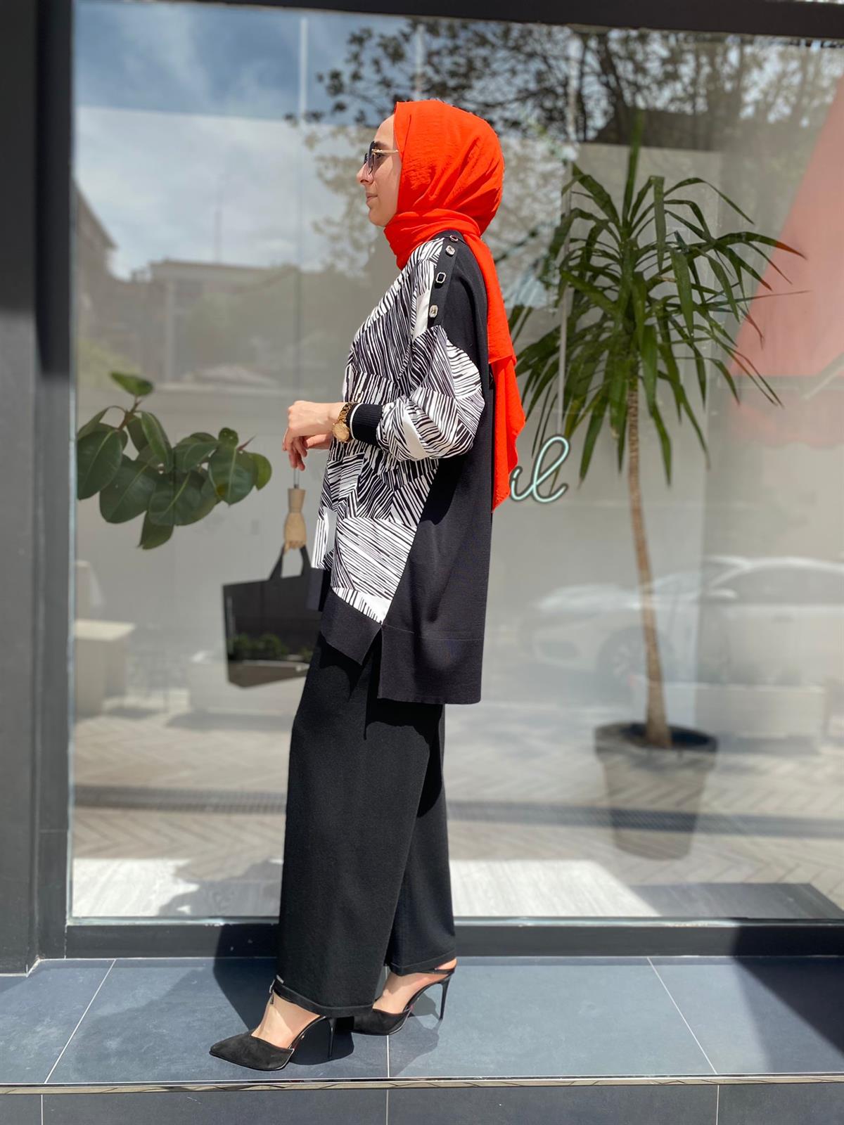 İnvee Siyah Triko Pantolon 5749