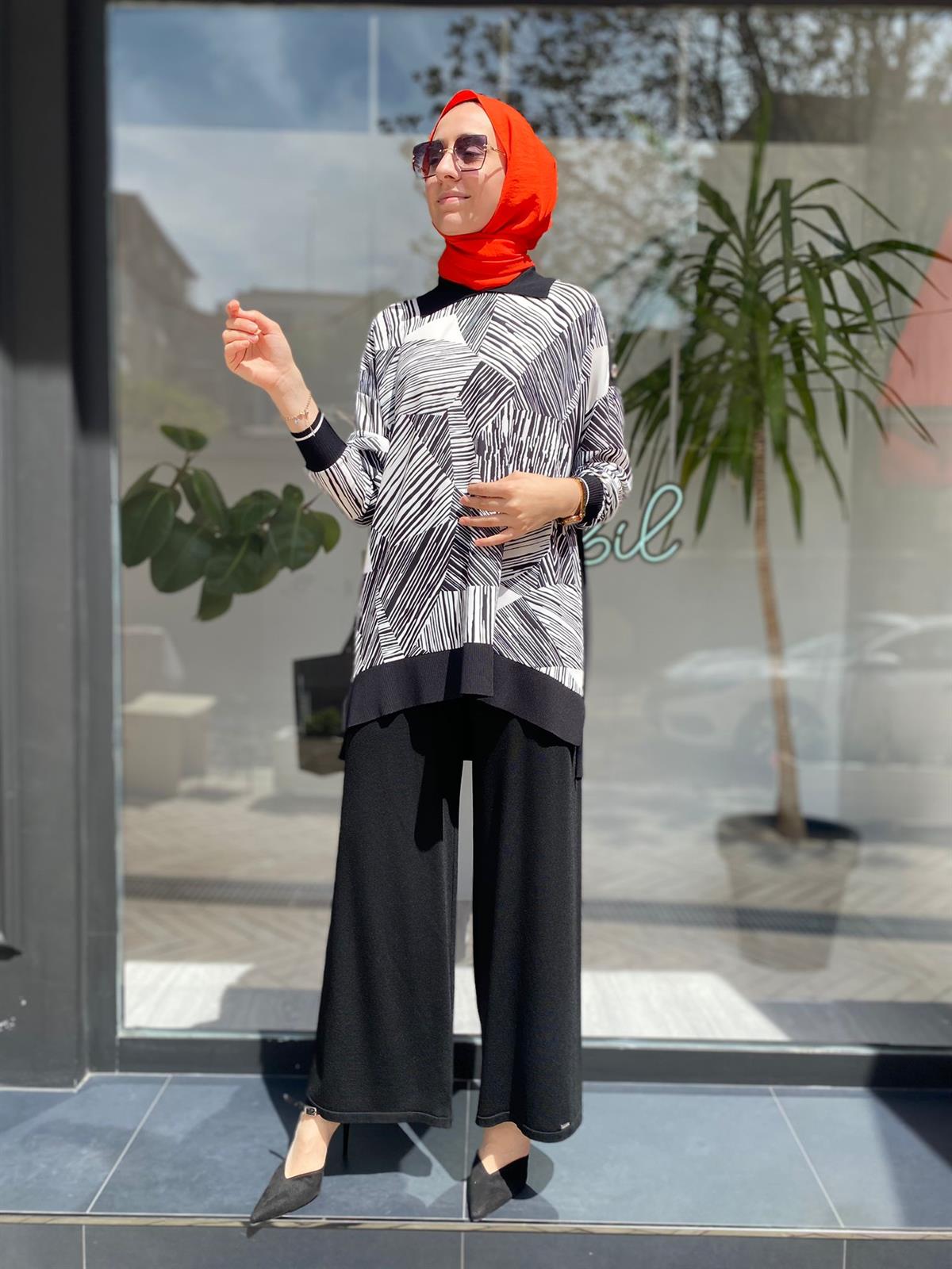 İnvee Siyah Triko Pantolon 5749