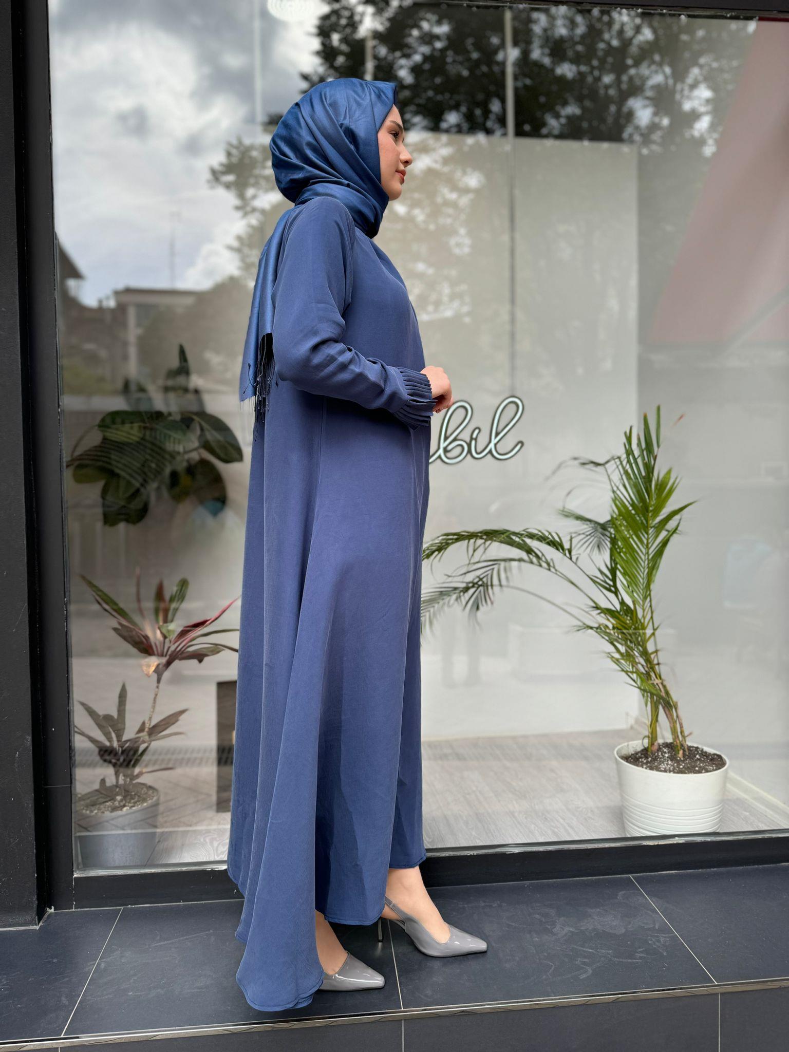 İnvee Tensel Elbise Saks 6964