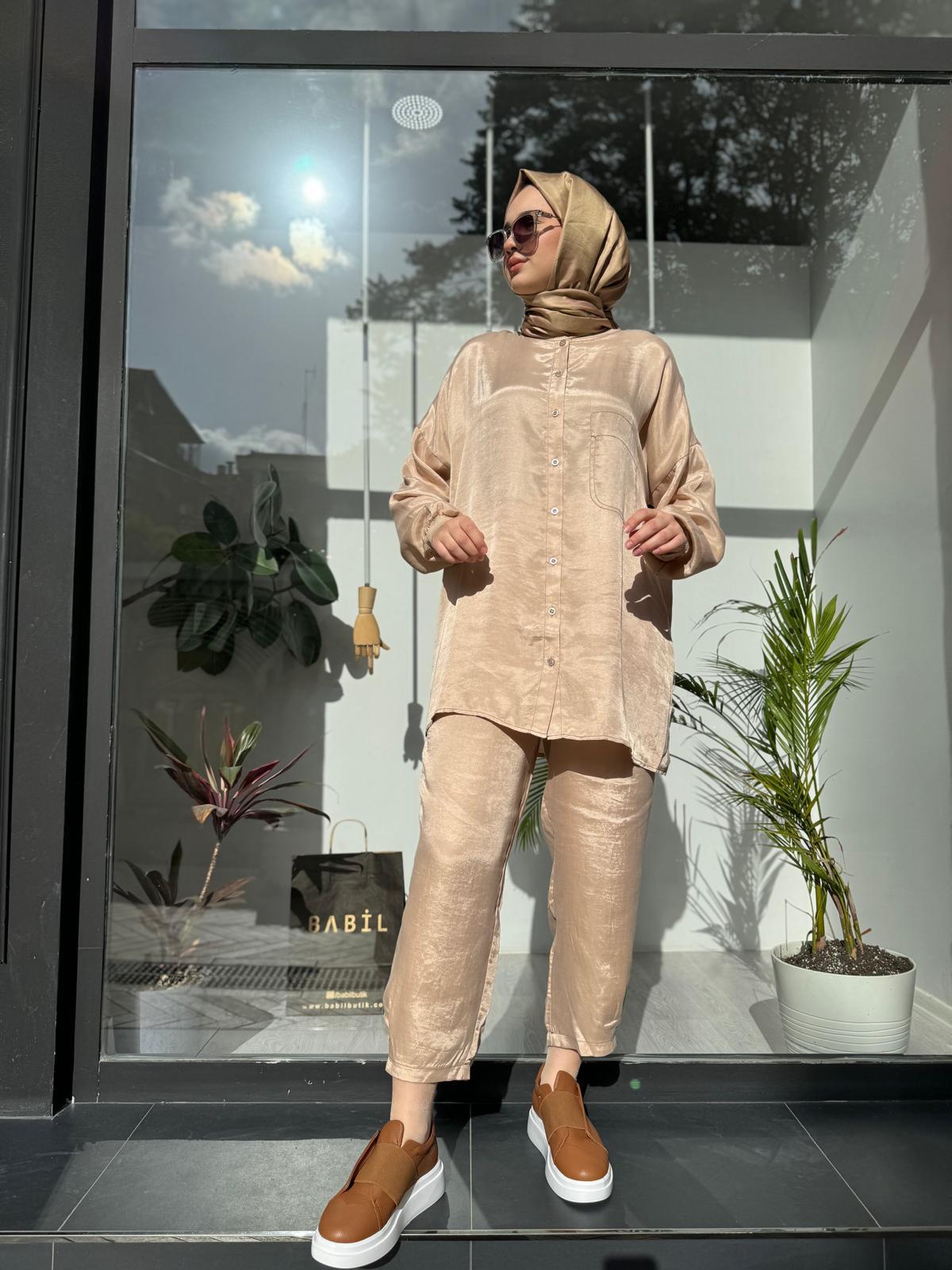İnvee Tensel Takım Bej 6948