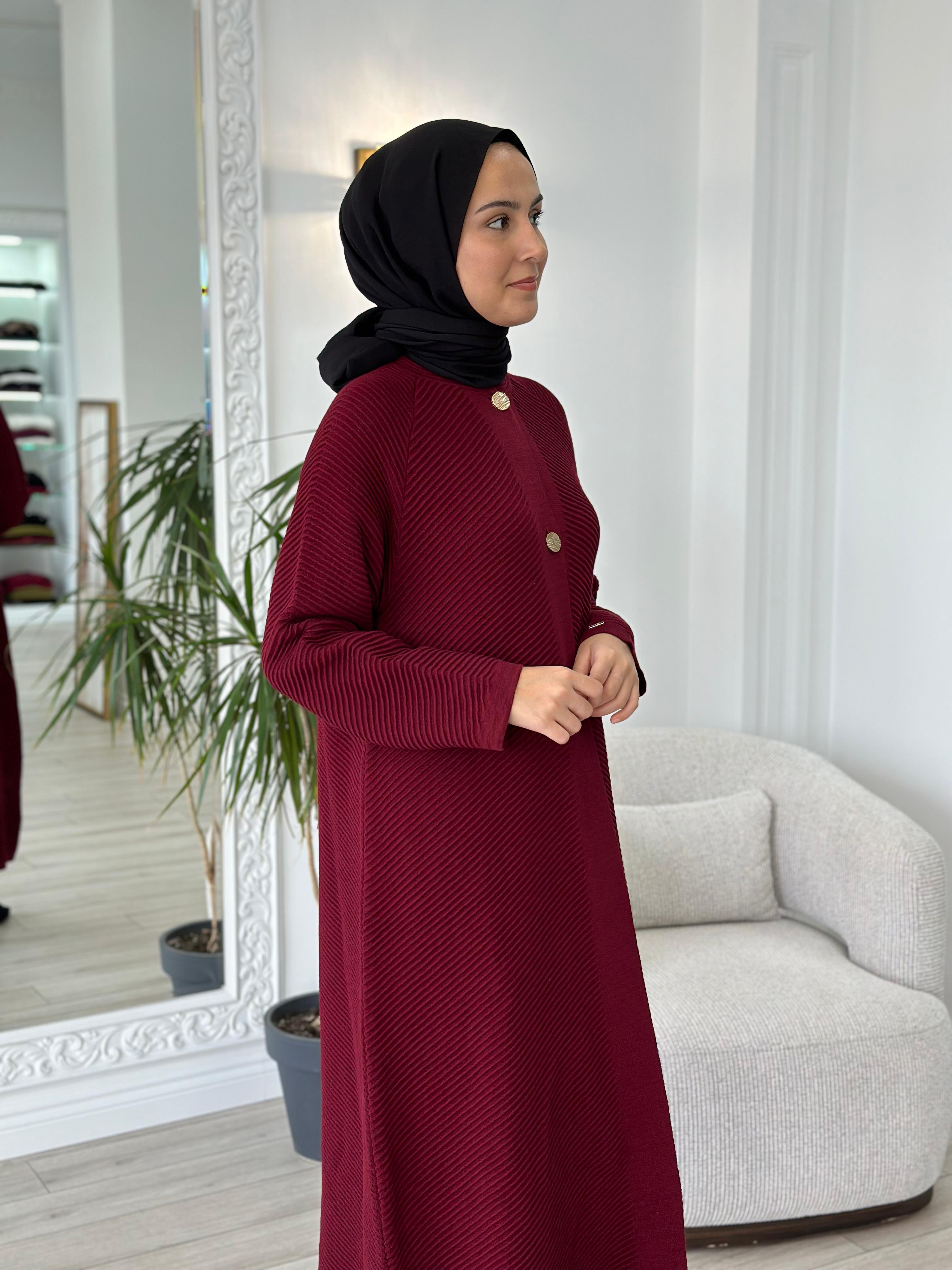 İnvee Triko Kap Bordo 6866