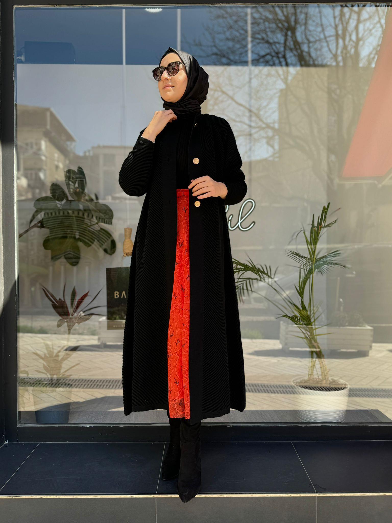 İnvee Triko Kap Siyah 6866