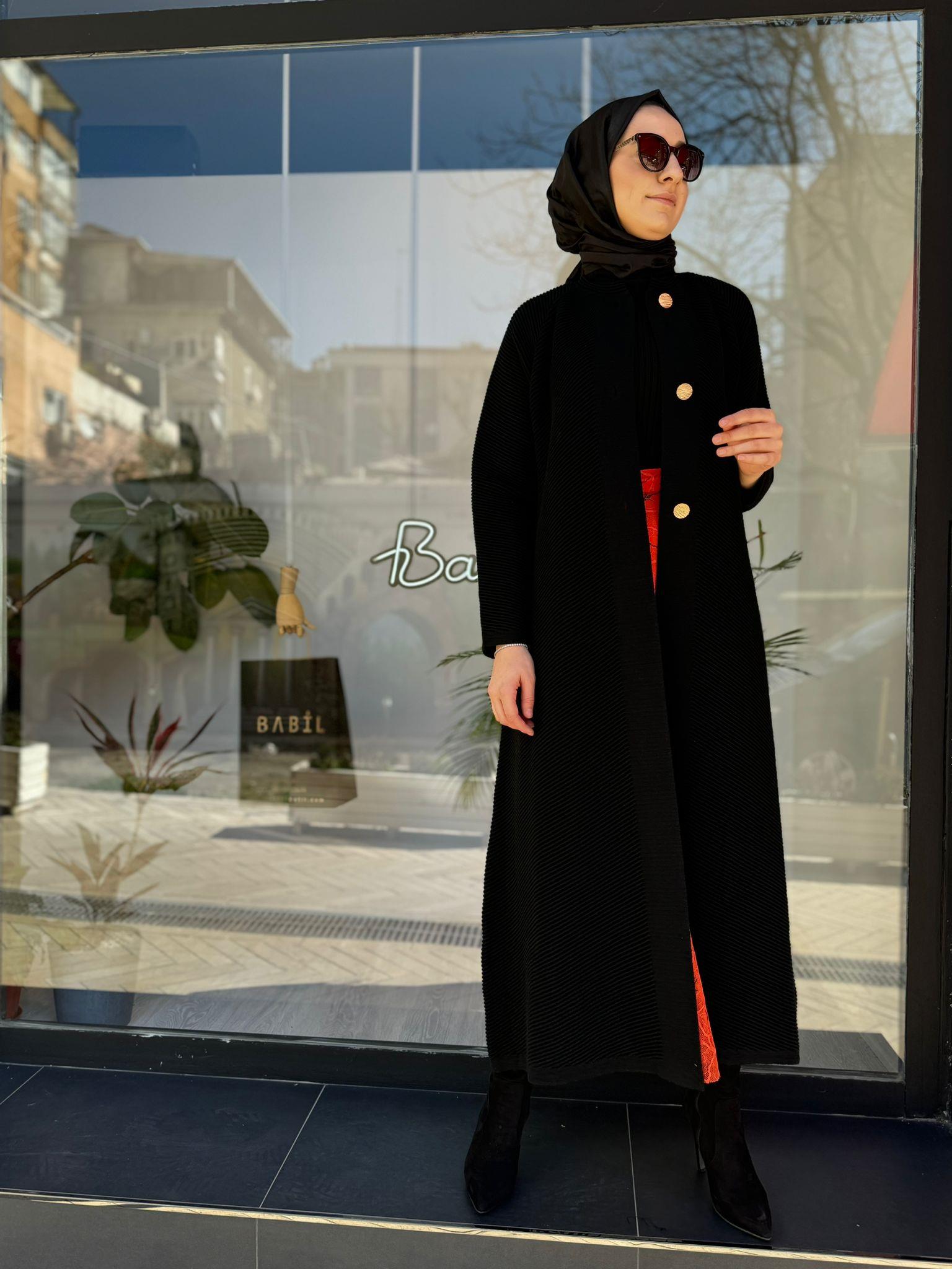 İnvee Triko Kap Siyah 6866