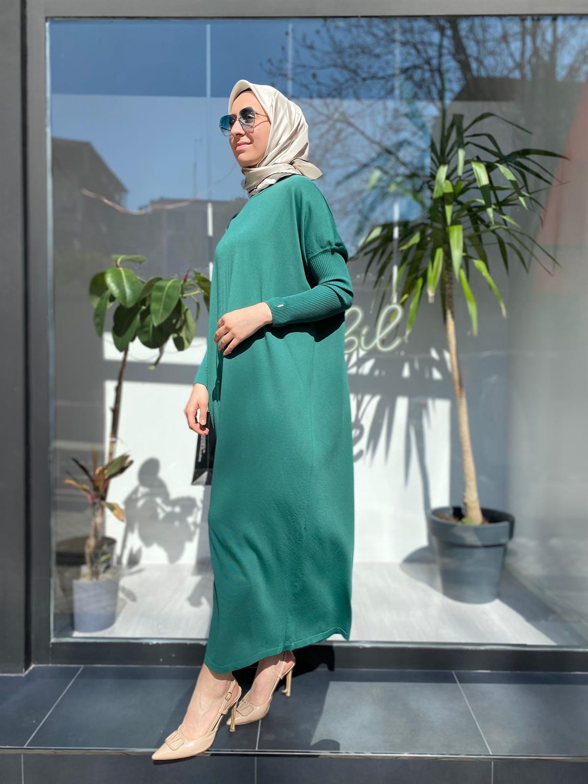 İnvee Triko Nefti Elbise 5747