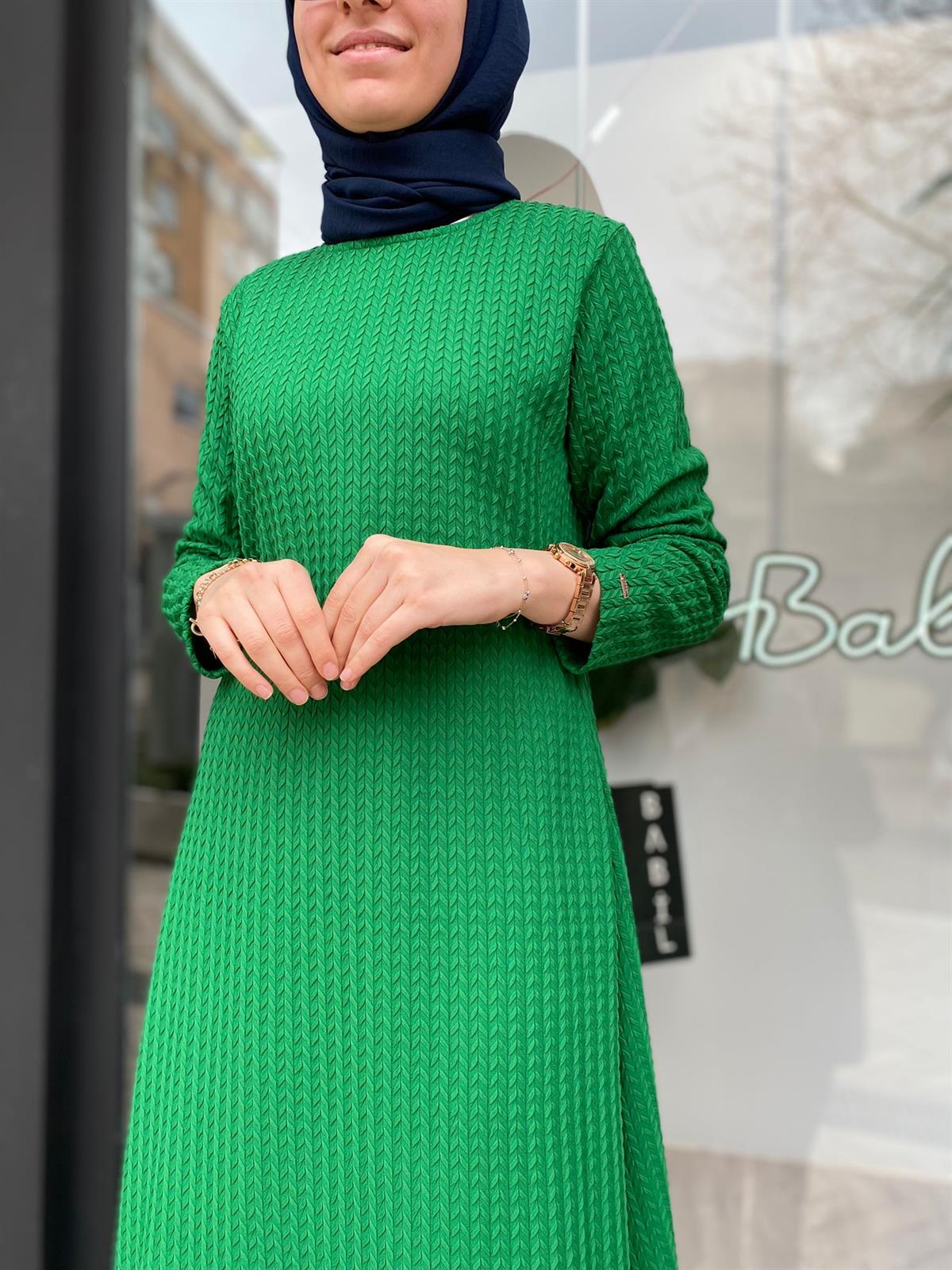 İnvee V Desen Elbise Benetton 6856
