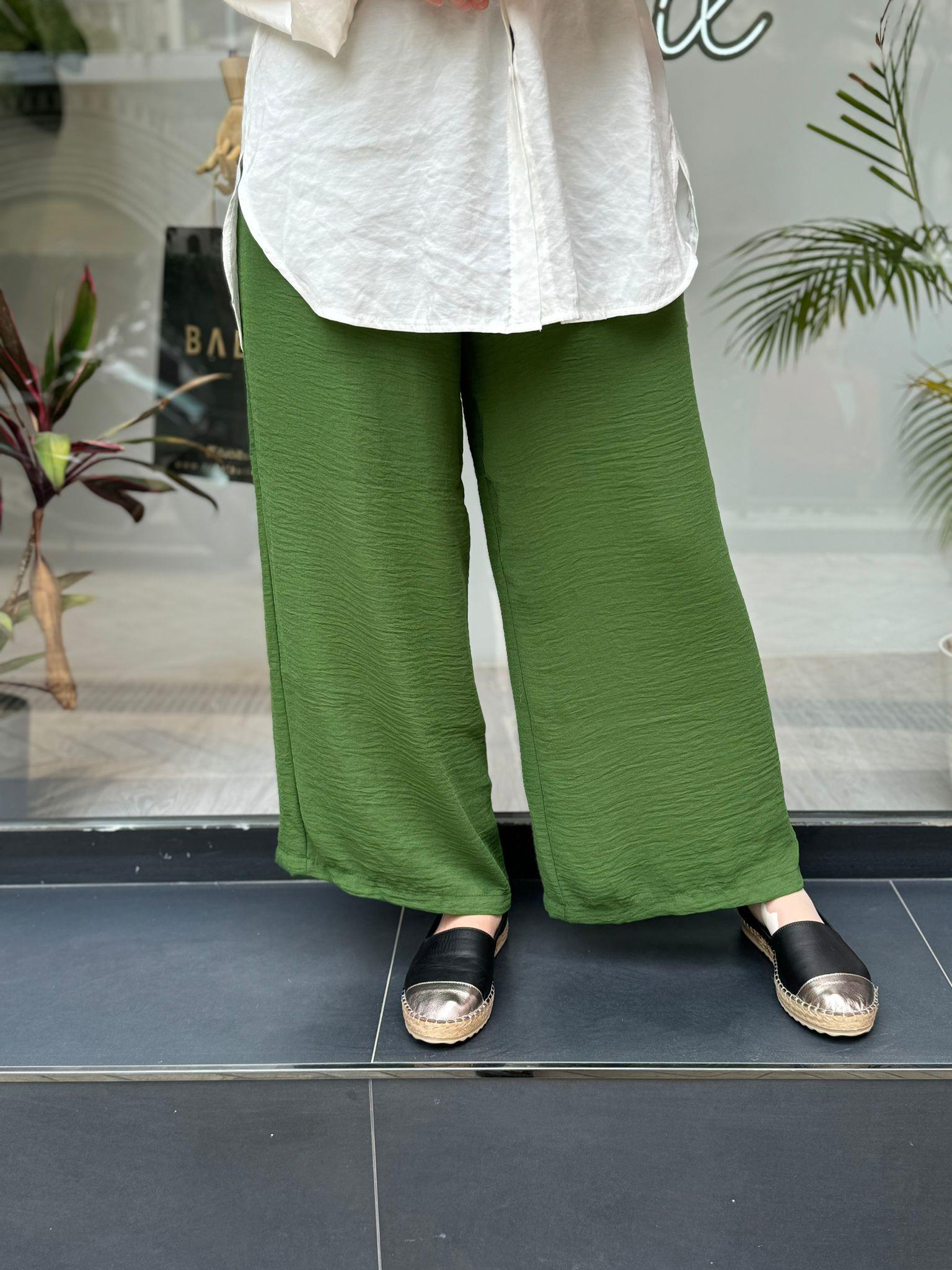 İnvee Yeşil Caz Pantolon 5930