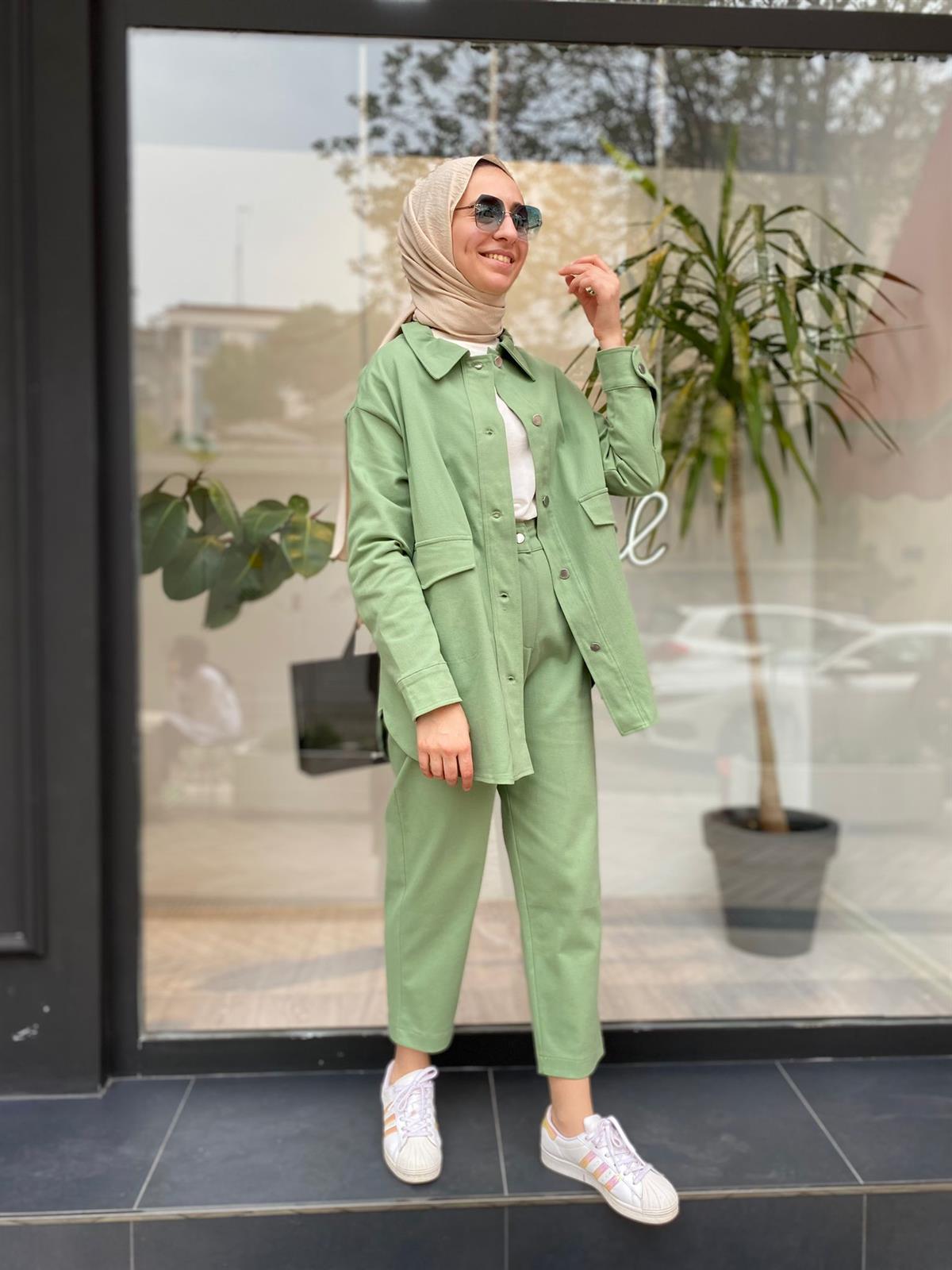 Invee Yeşil Ceket 6858