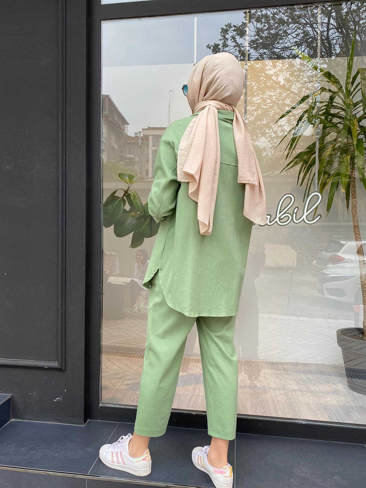 Invee Yeşil Pantolon 6857