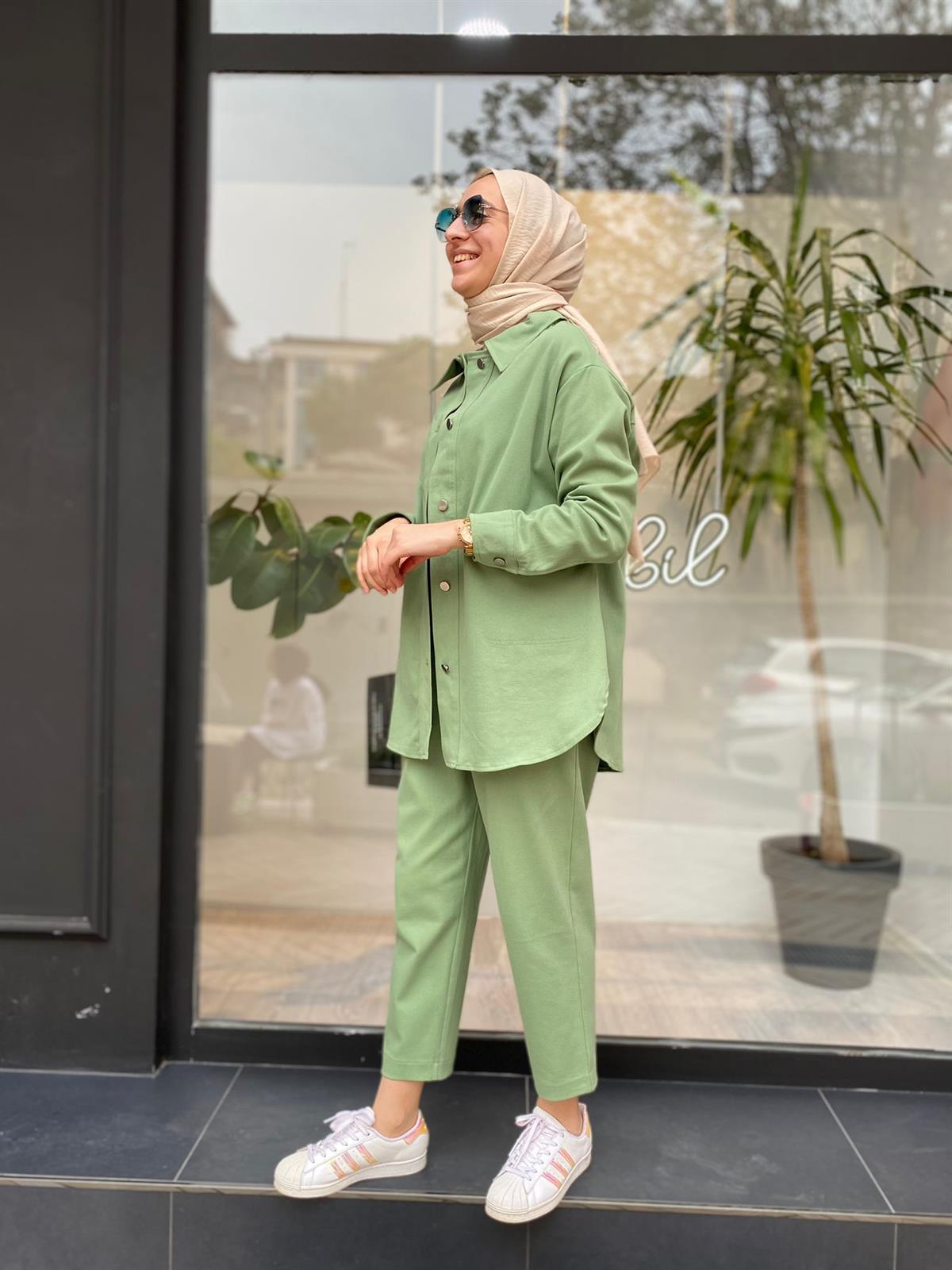 Invee Yeşil Pantolon 6857