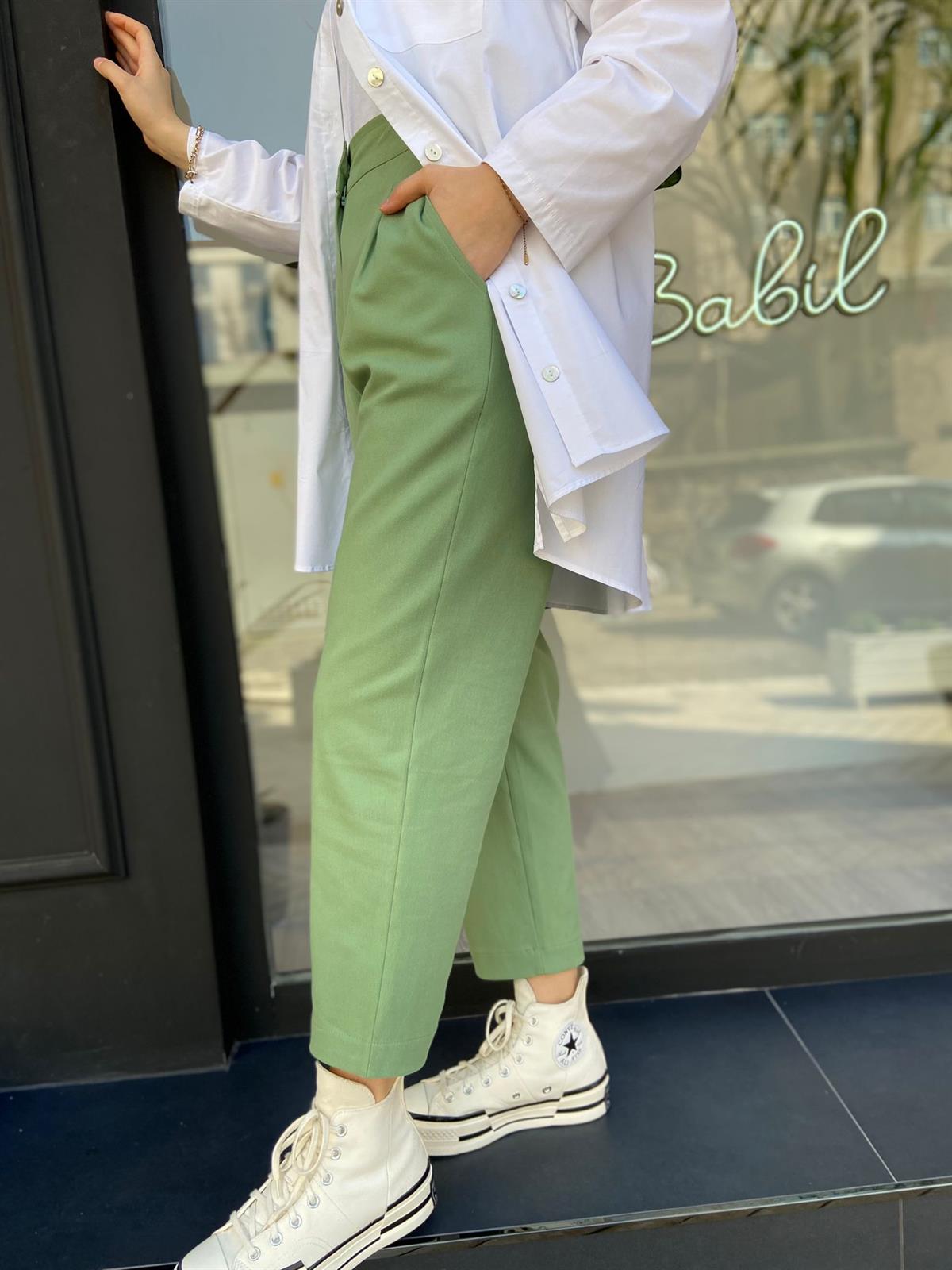 Invee Yeşil Pantolon 6857
