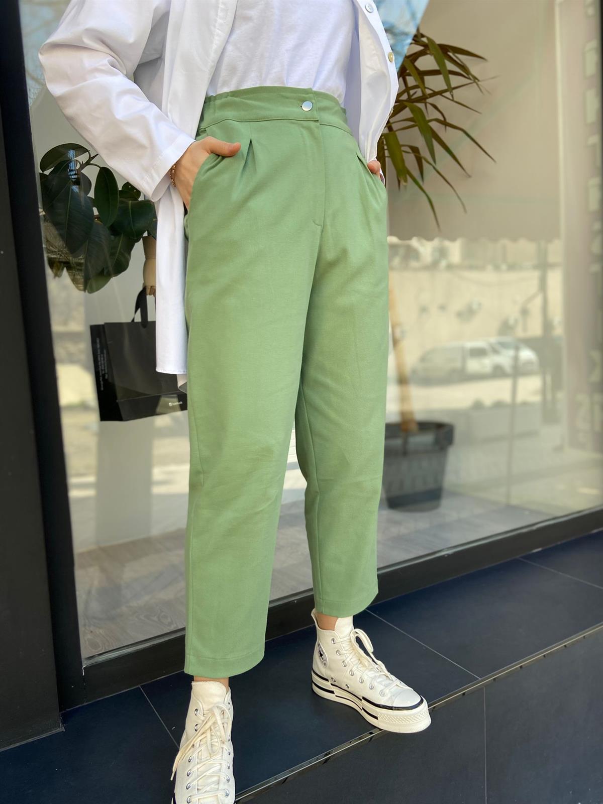Invee Yeşil Pantolon 6857