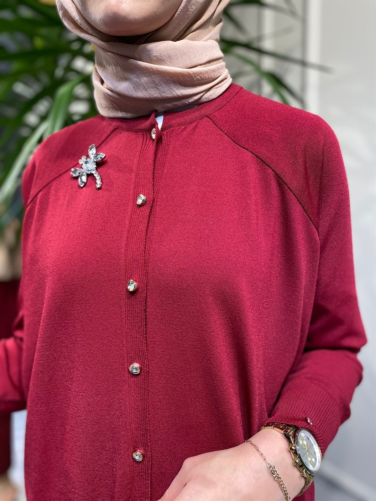 İnvee Yusufçuk Hırka Bordo 6283