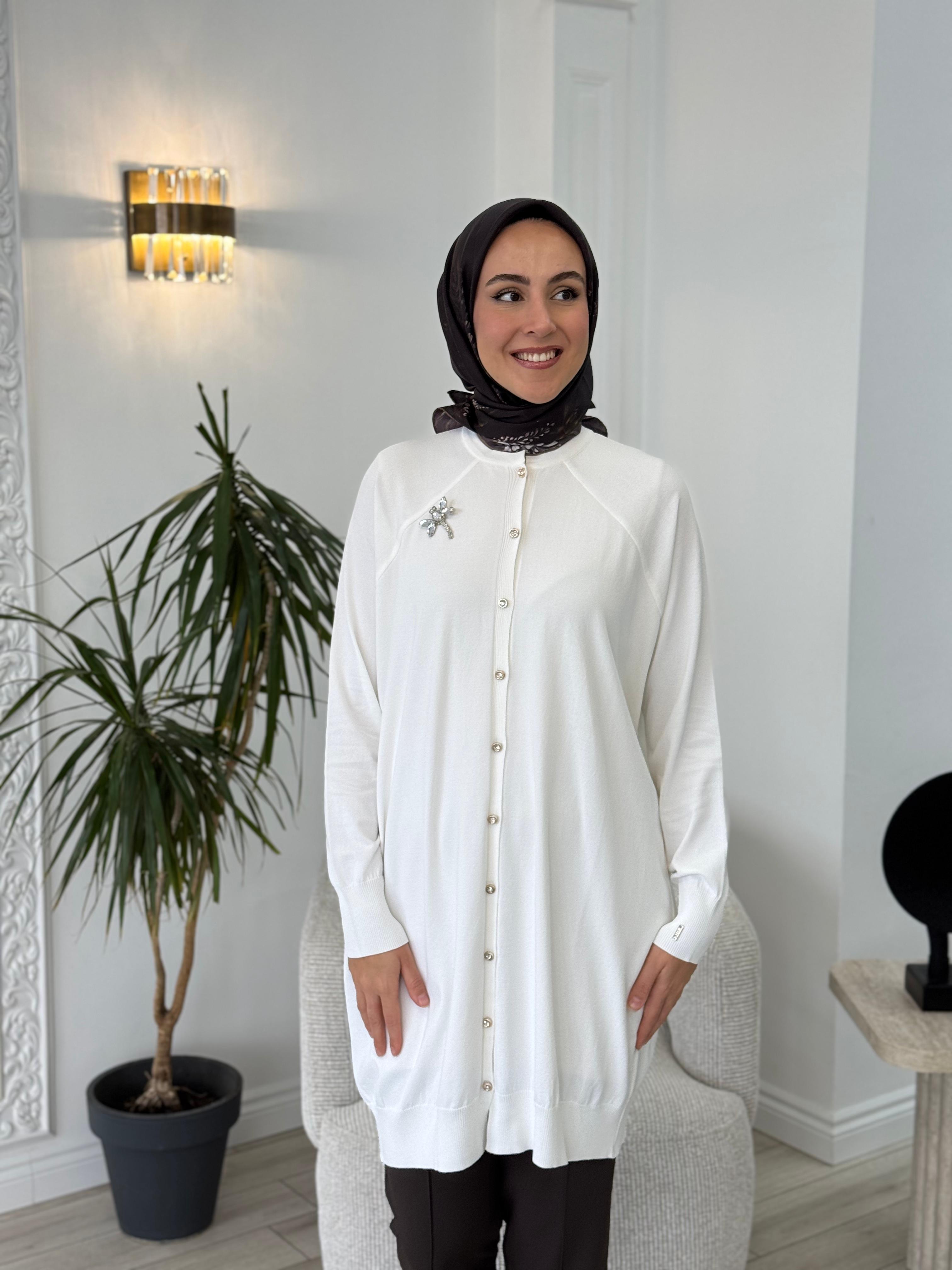 İnvee Yusufçuk Hırka Ekru 6283