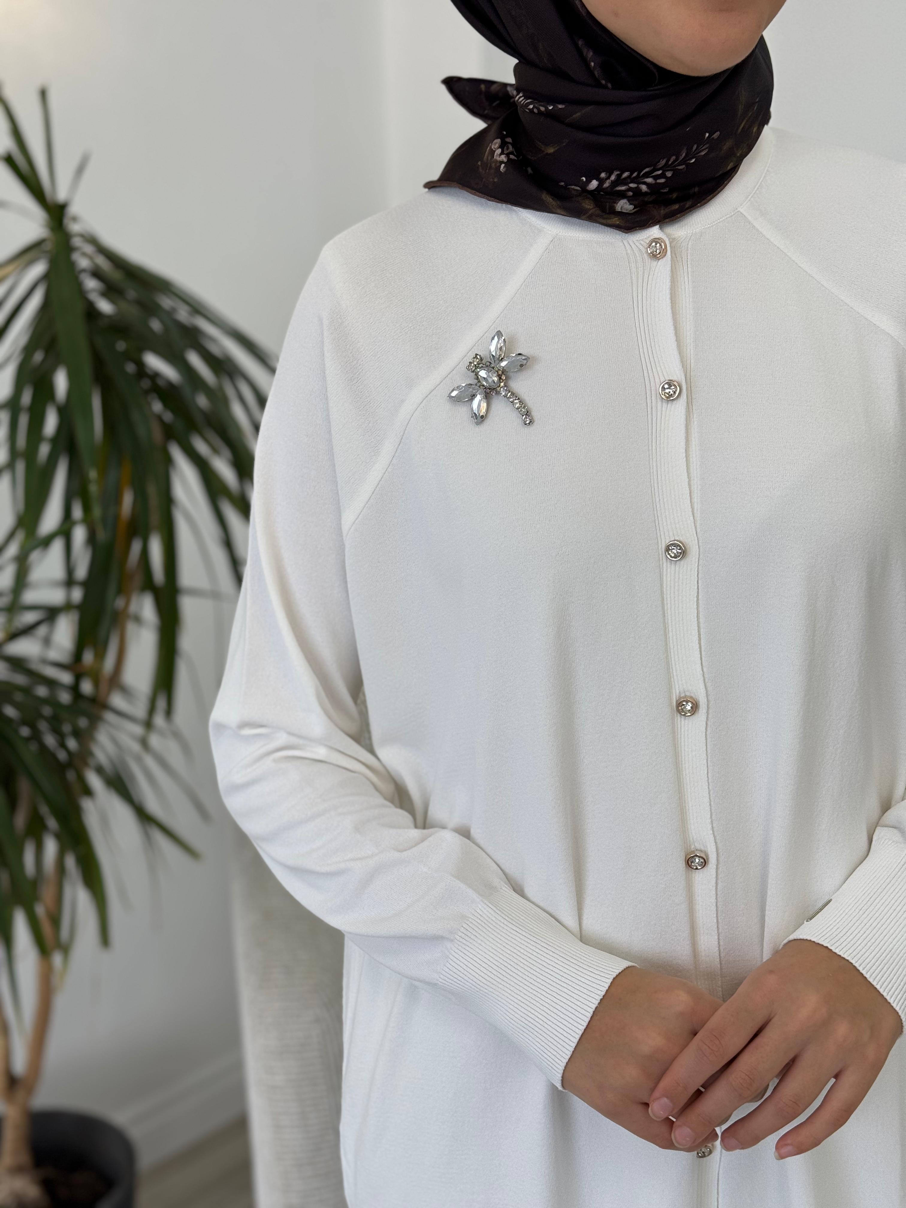 İnvee Yusufçuk Hırka Ekru 6283