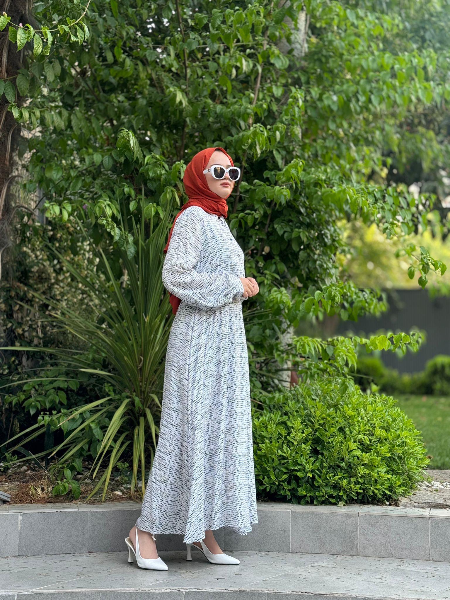 Kahma Benekli Elbise Siyah 24y13051